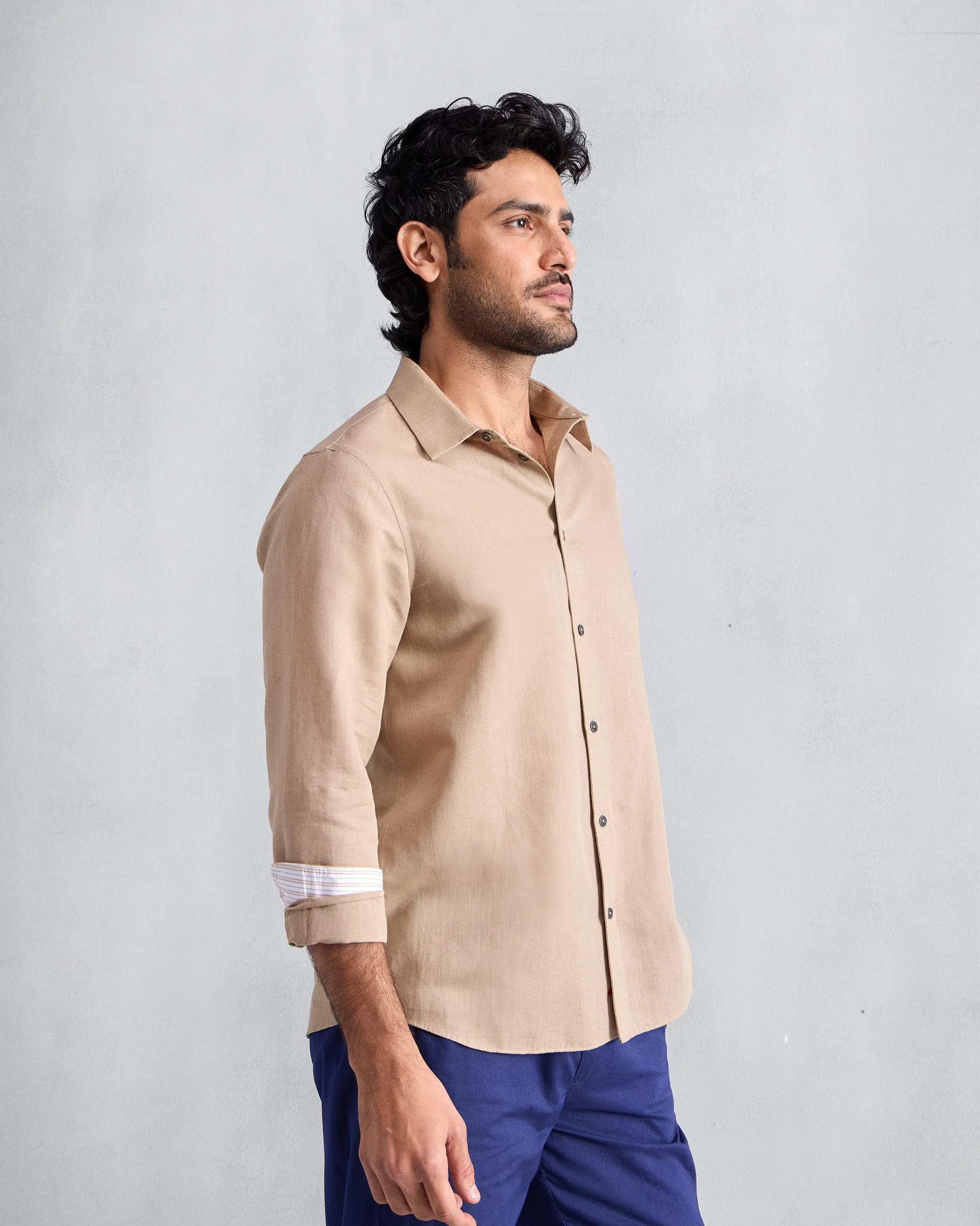 Classic Shirt - Beige - Image 2