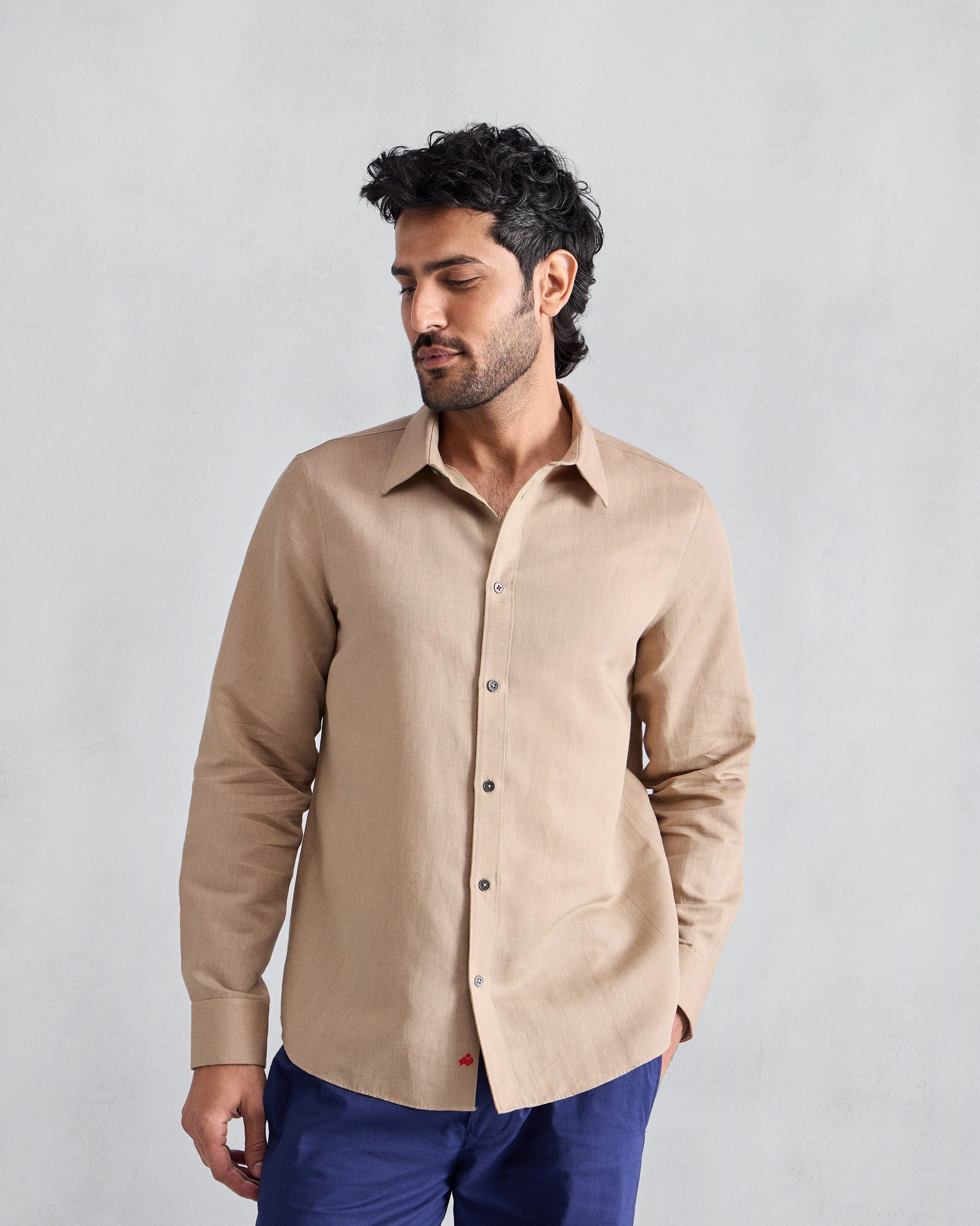 Classic Shirt - Beige - Image 7