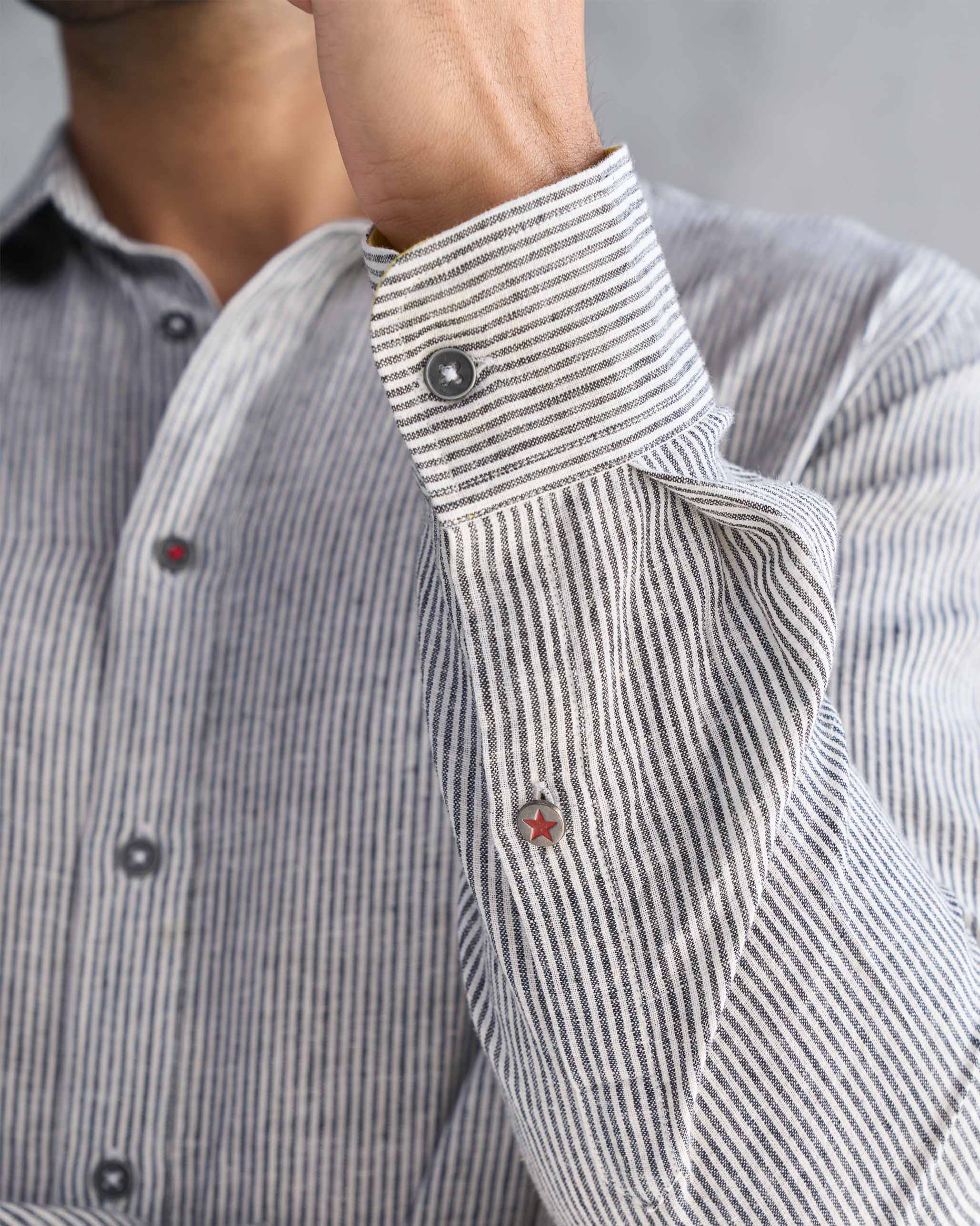 Classic Shirt - Charcoal Stripe - Image 2