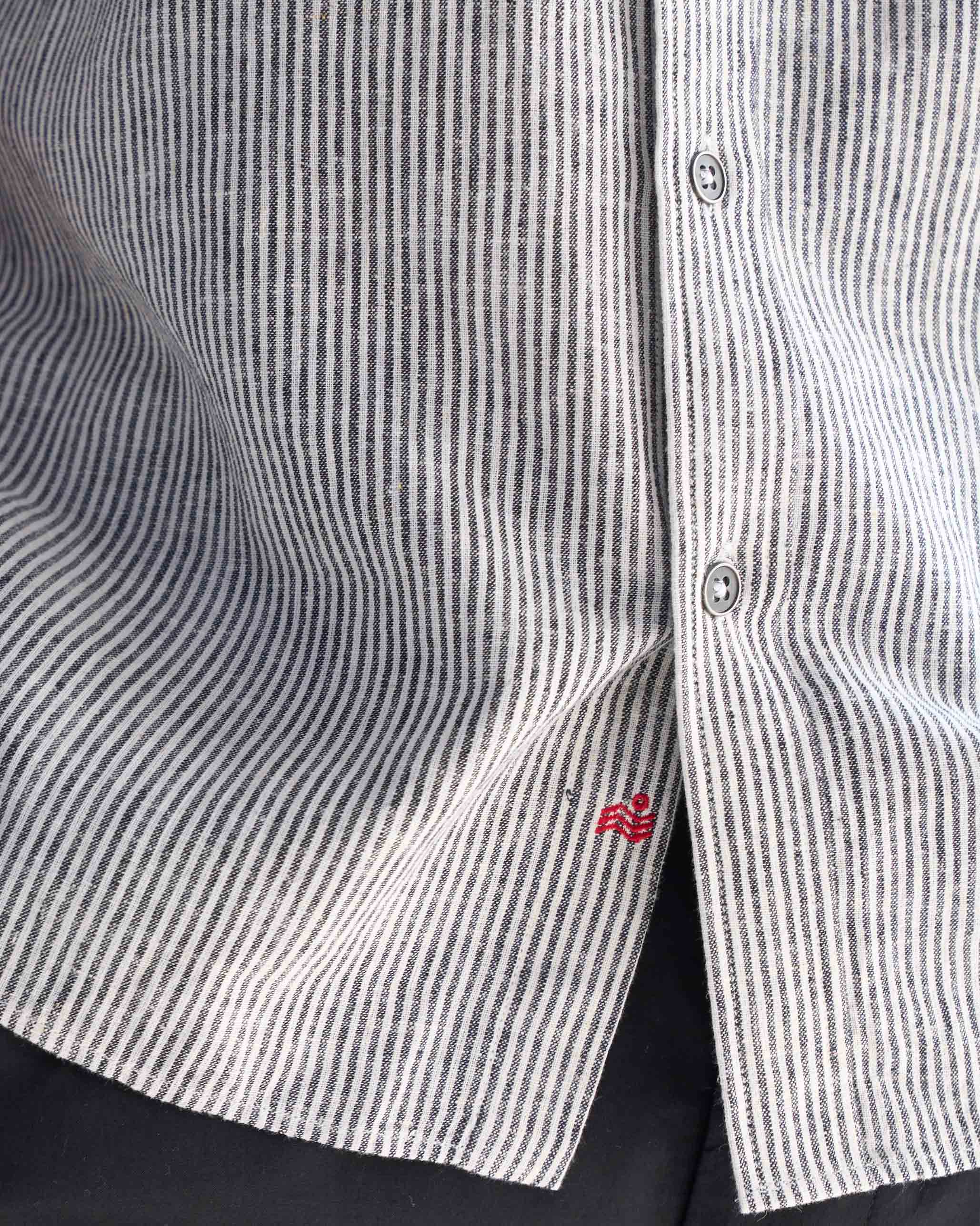 Classic Shirt - Charcoal Stripe - Image 4