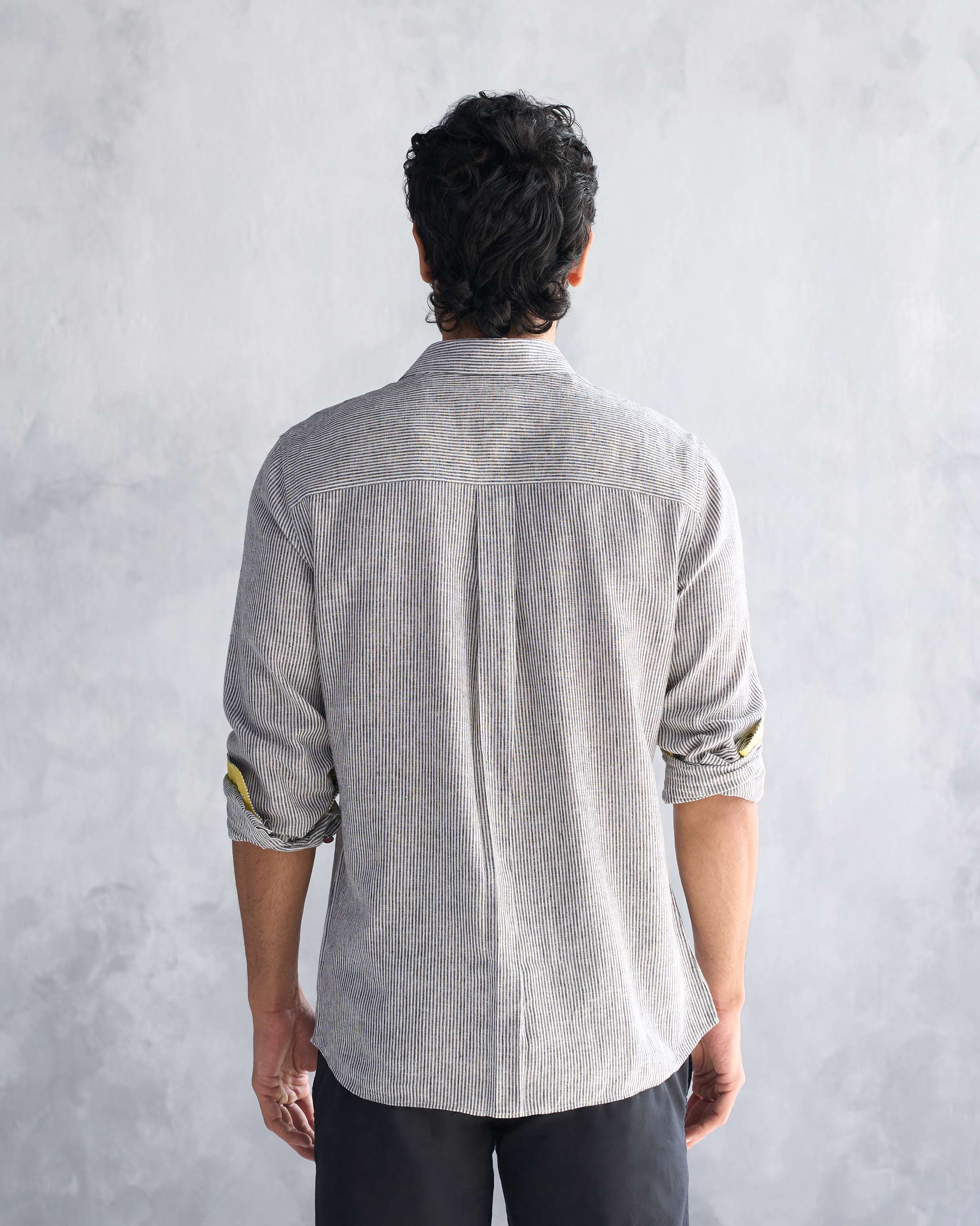 Classic Shirt - Charcoal Stripe - Image 5