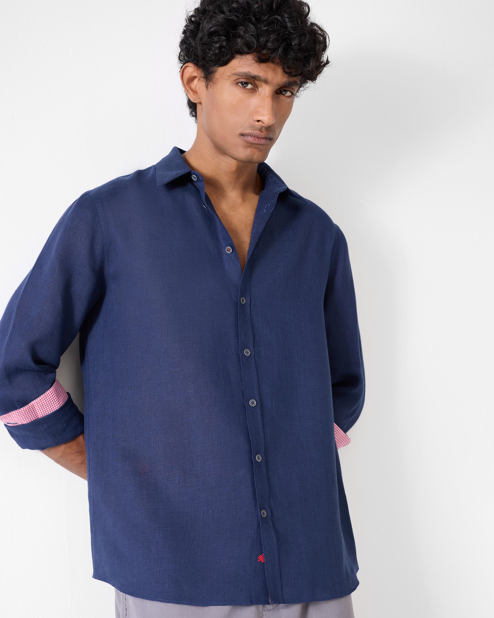 Classic Shirt - Navy - Image 2