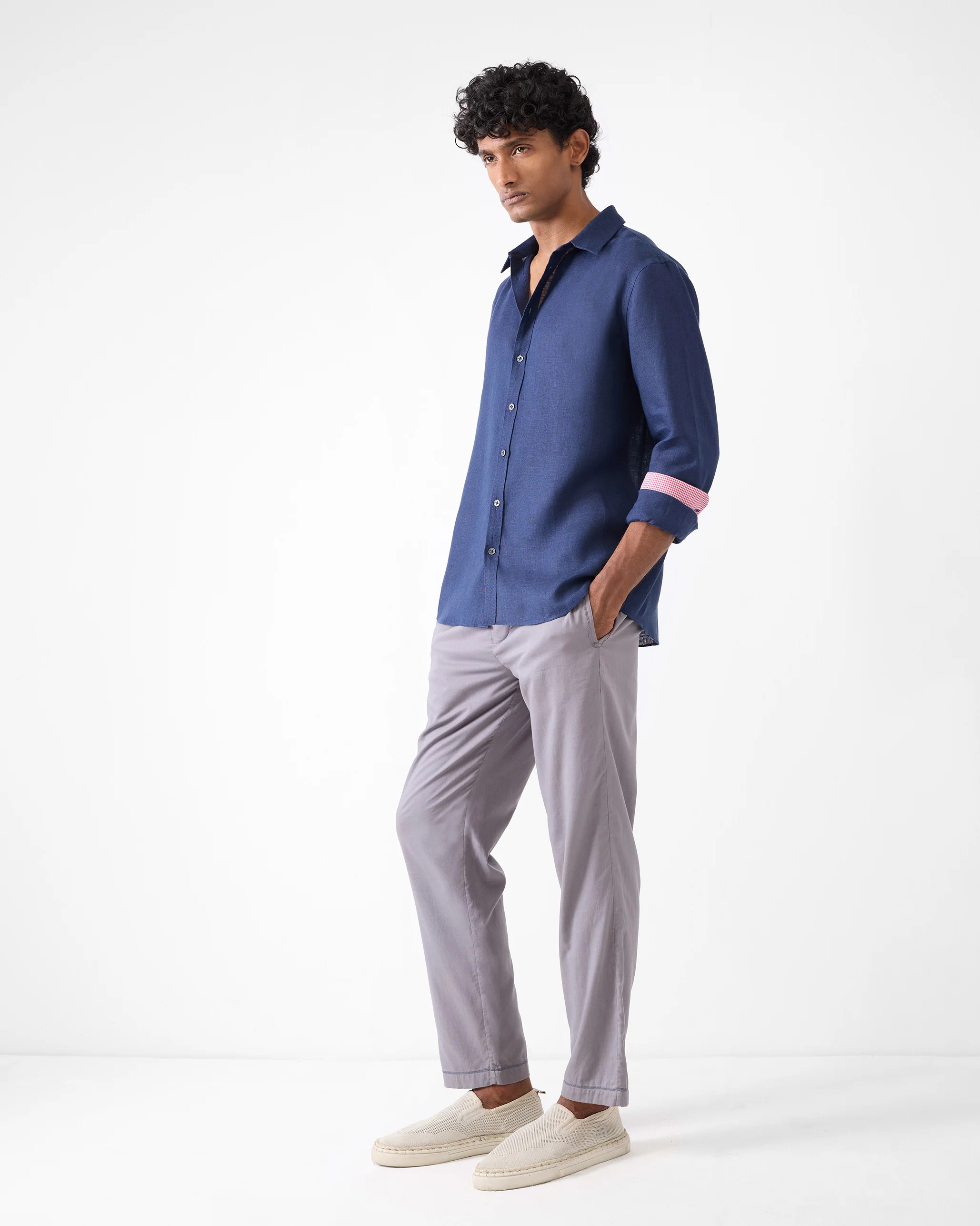 Classic Shirt - Navy - Image 9