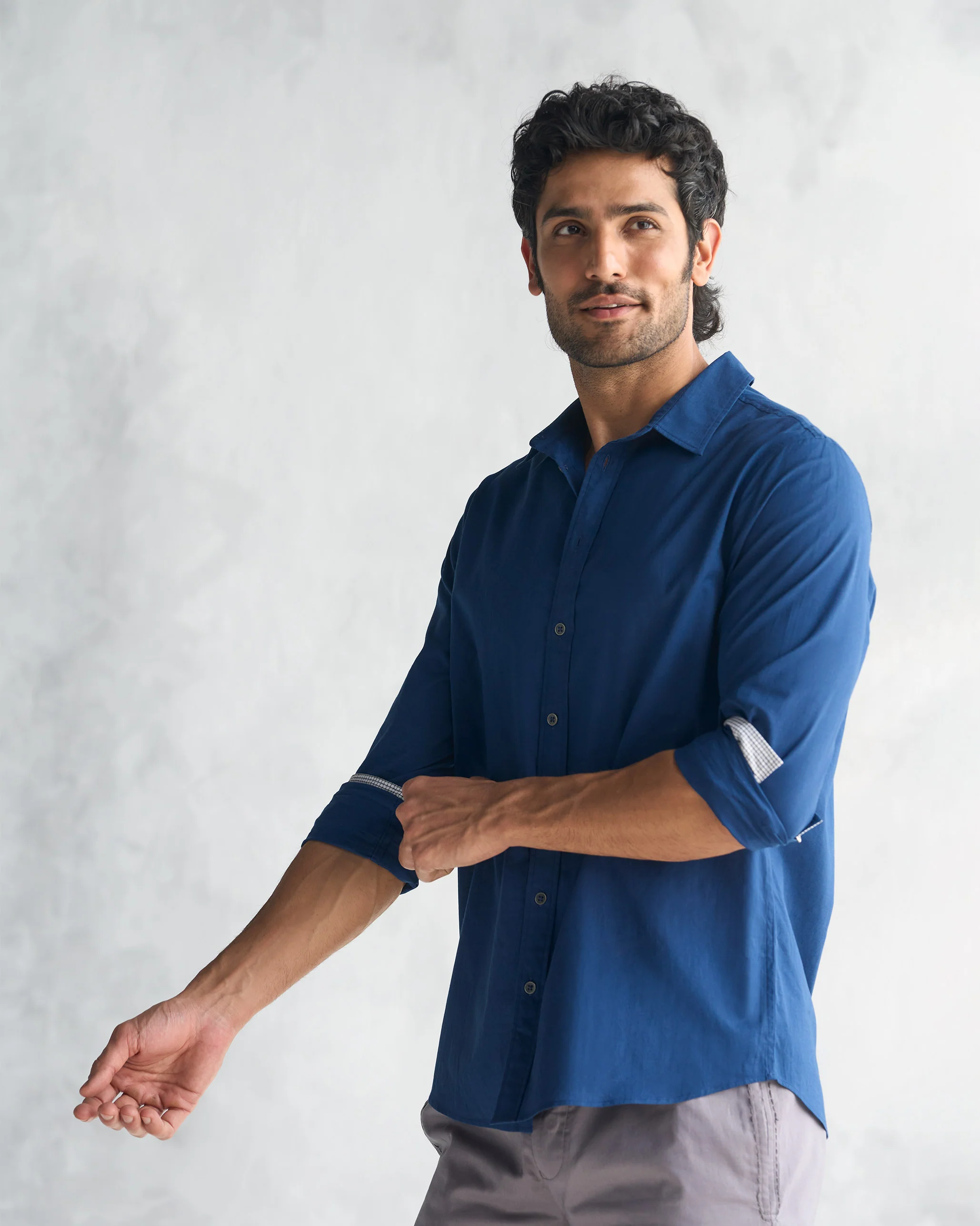 Classic Shirt - Navy - Image 5