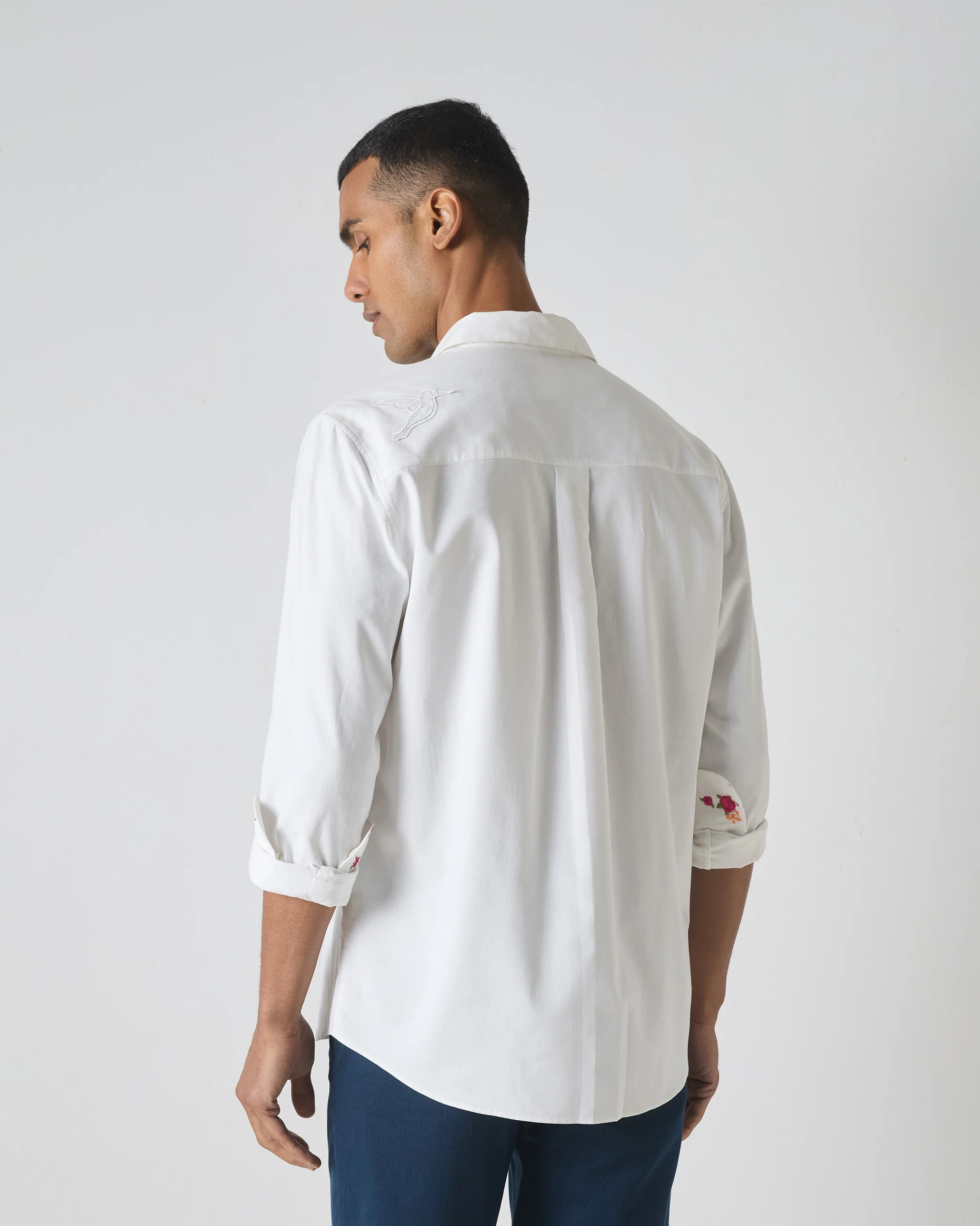 Classic Shirt - White Embroidered - Image 4