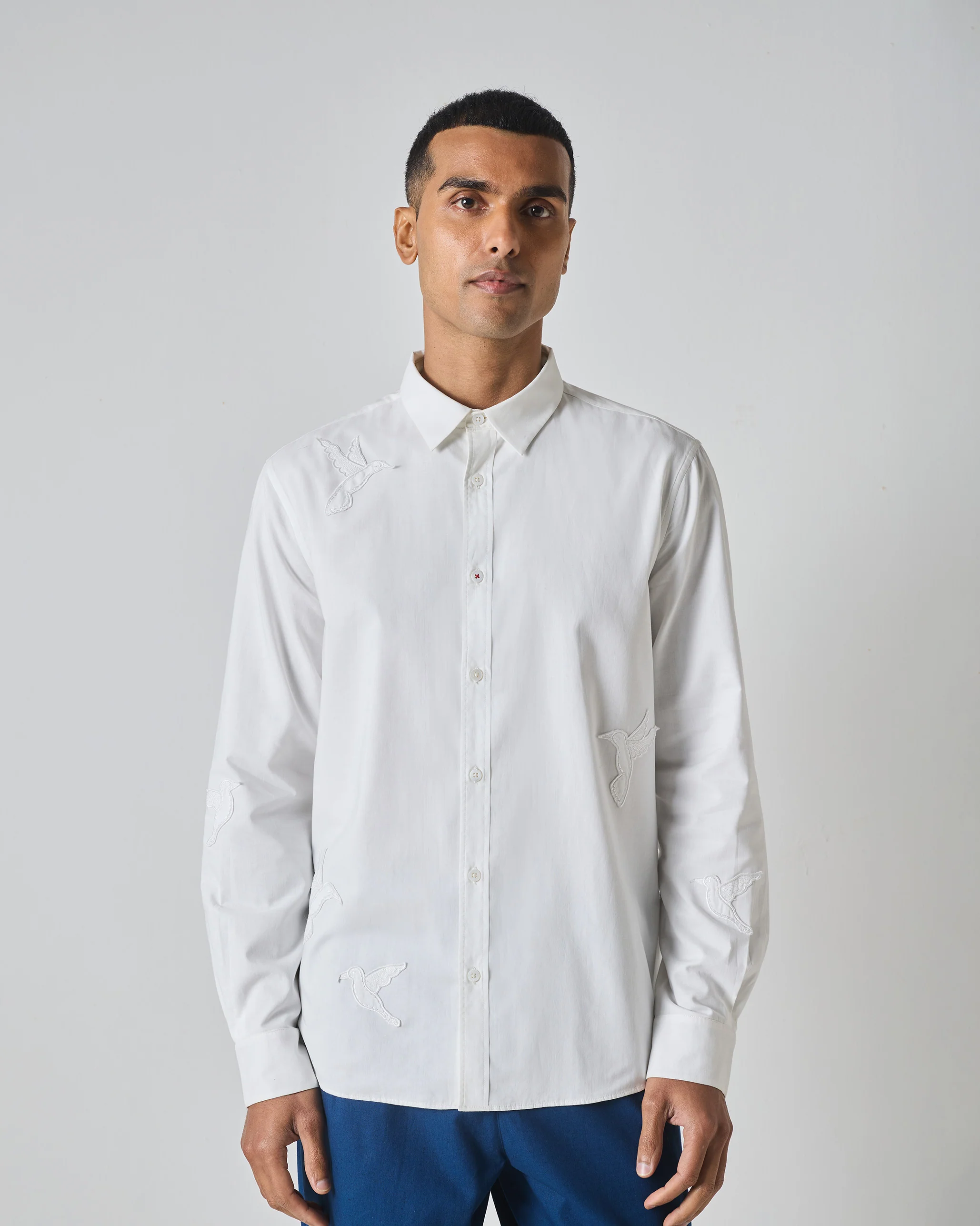 Classic Shirt - White Embroidered - Image 7
