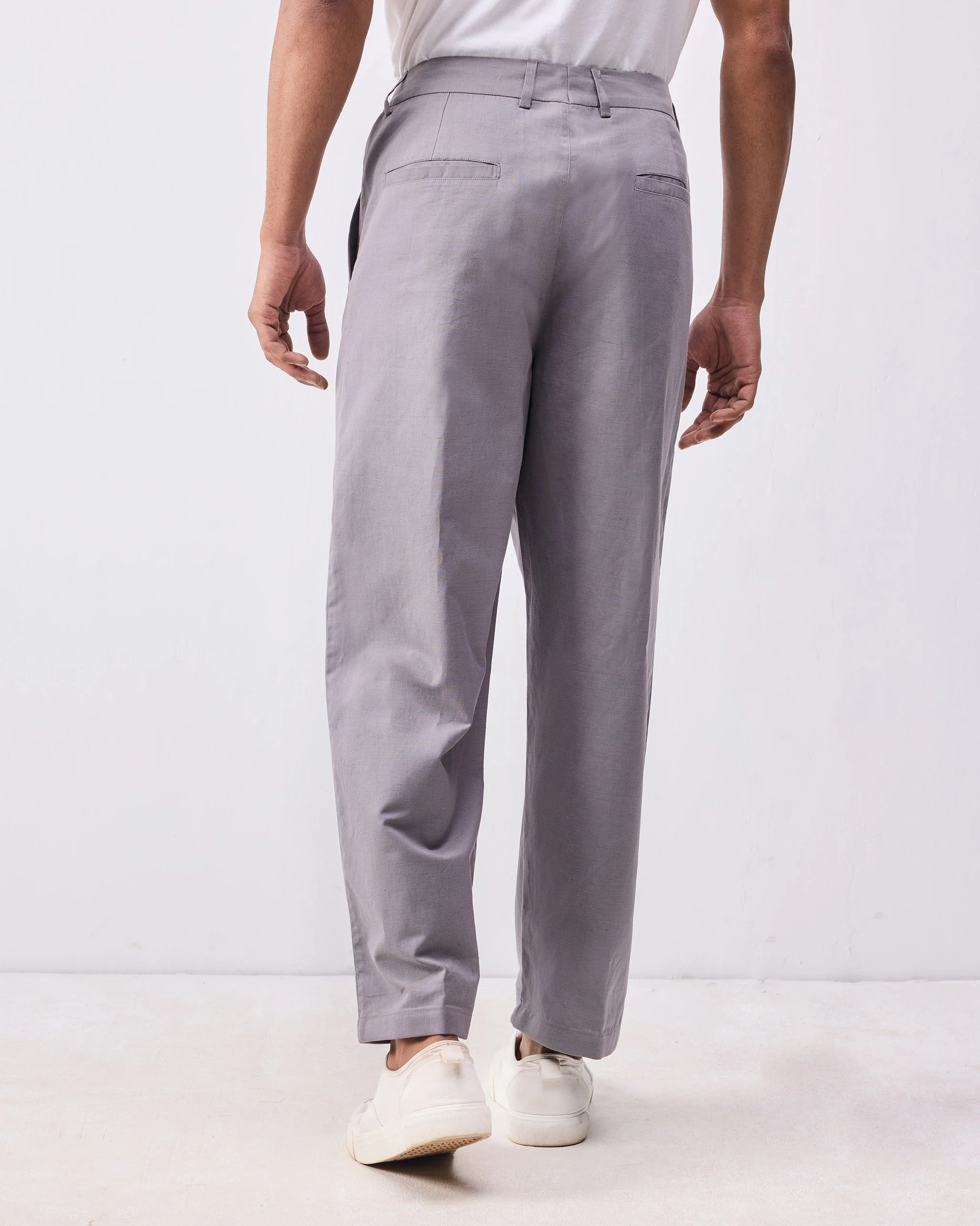Classic Trousers - Grey - Image 3