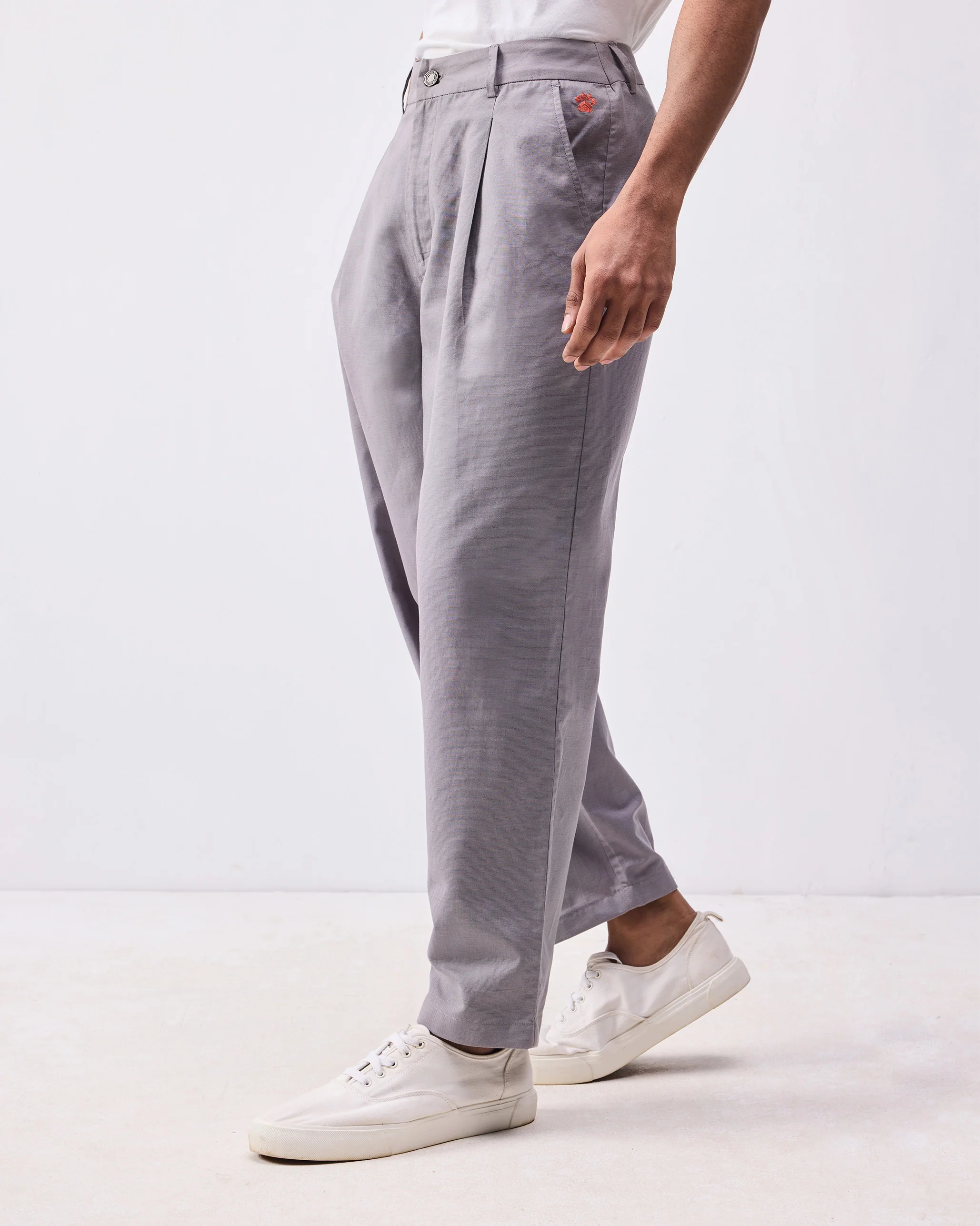 Classic Trousers - Grey - Image 4