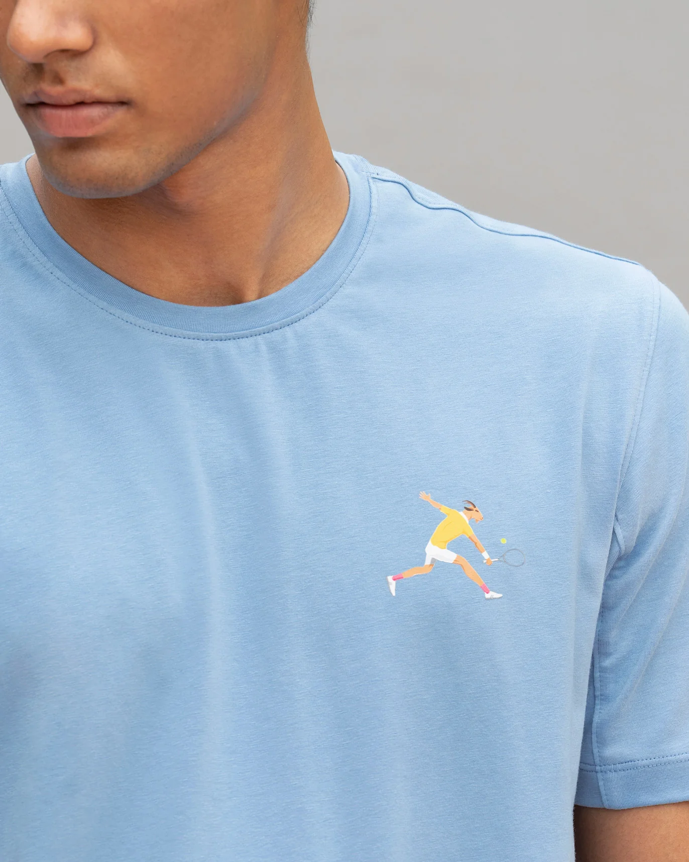 Club Crew Neck T-shirt - Blue - Image 2