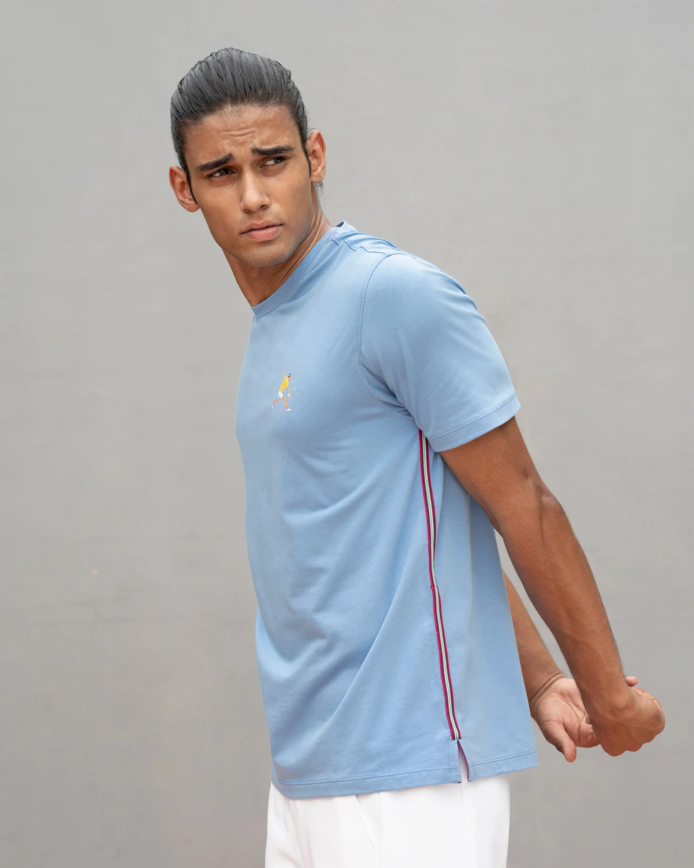 Club Crew Neck T-shirt - Blue - Image 3