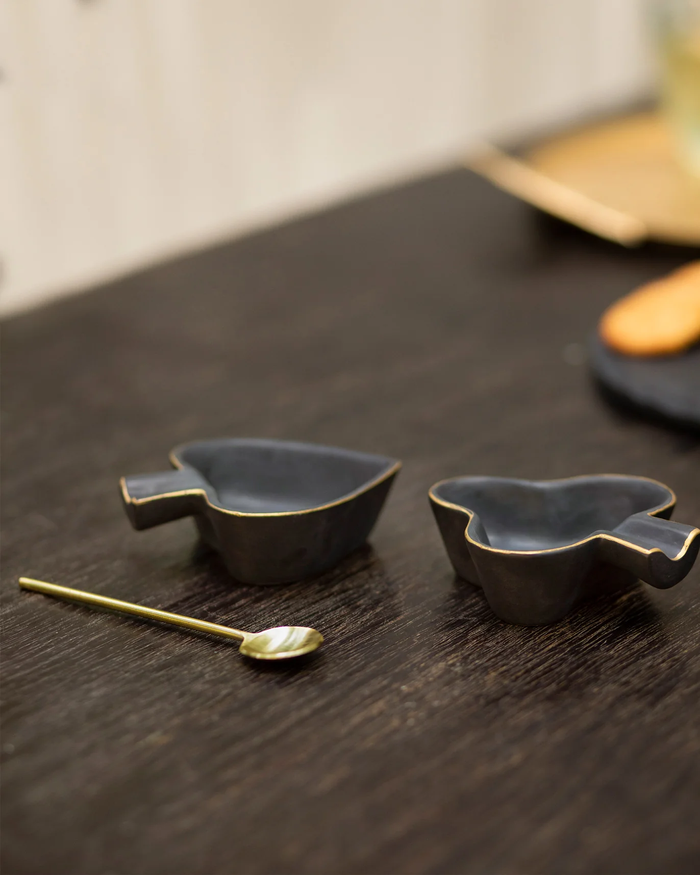 Club & Spade Trinket Dish with Spoon - Image 2