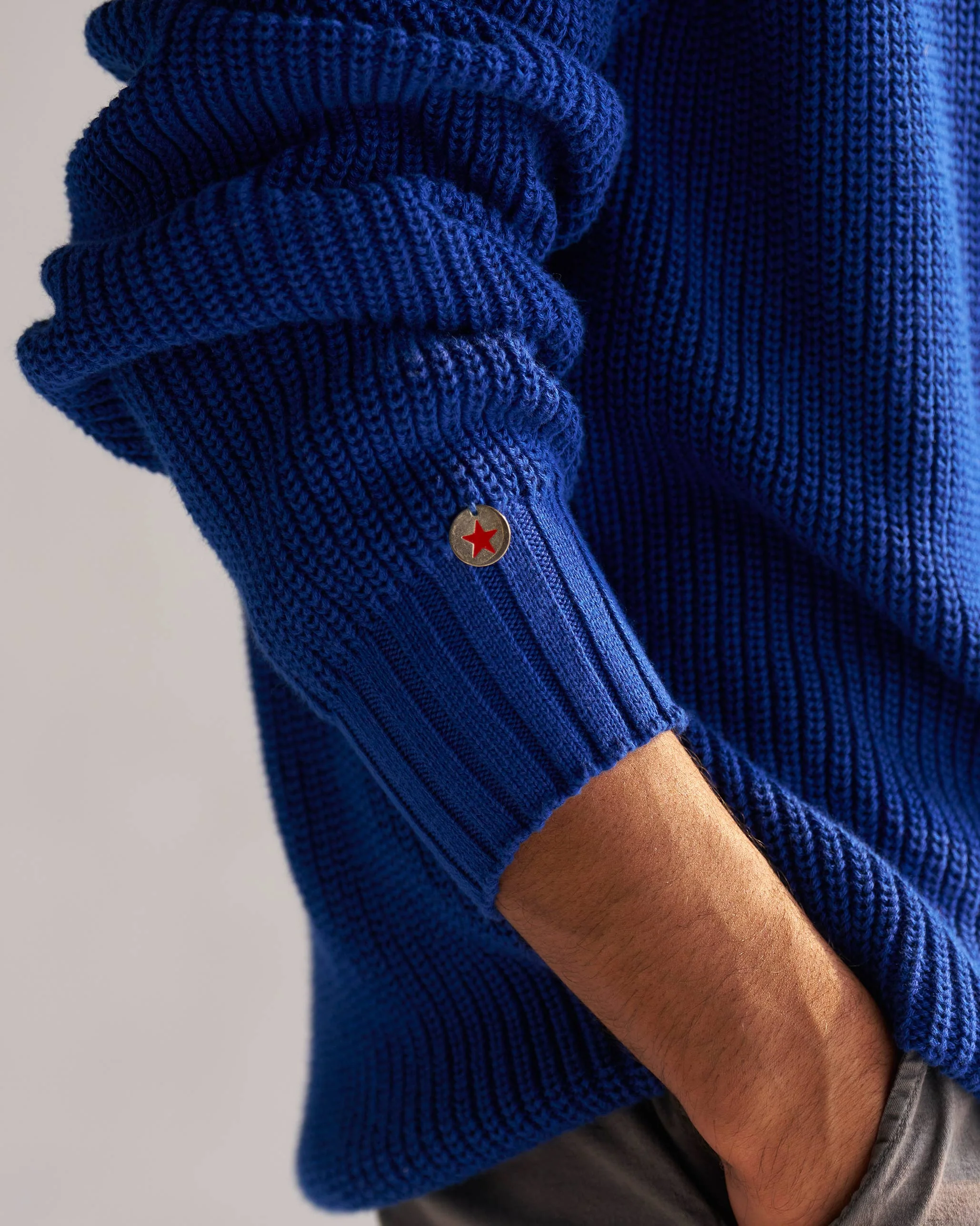 Coast Crew-Neck Sweater - Blue - Image 2
