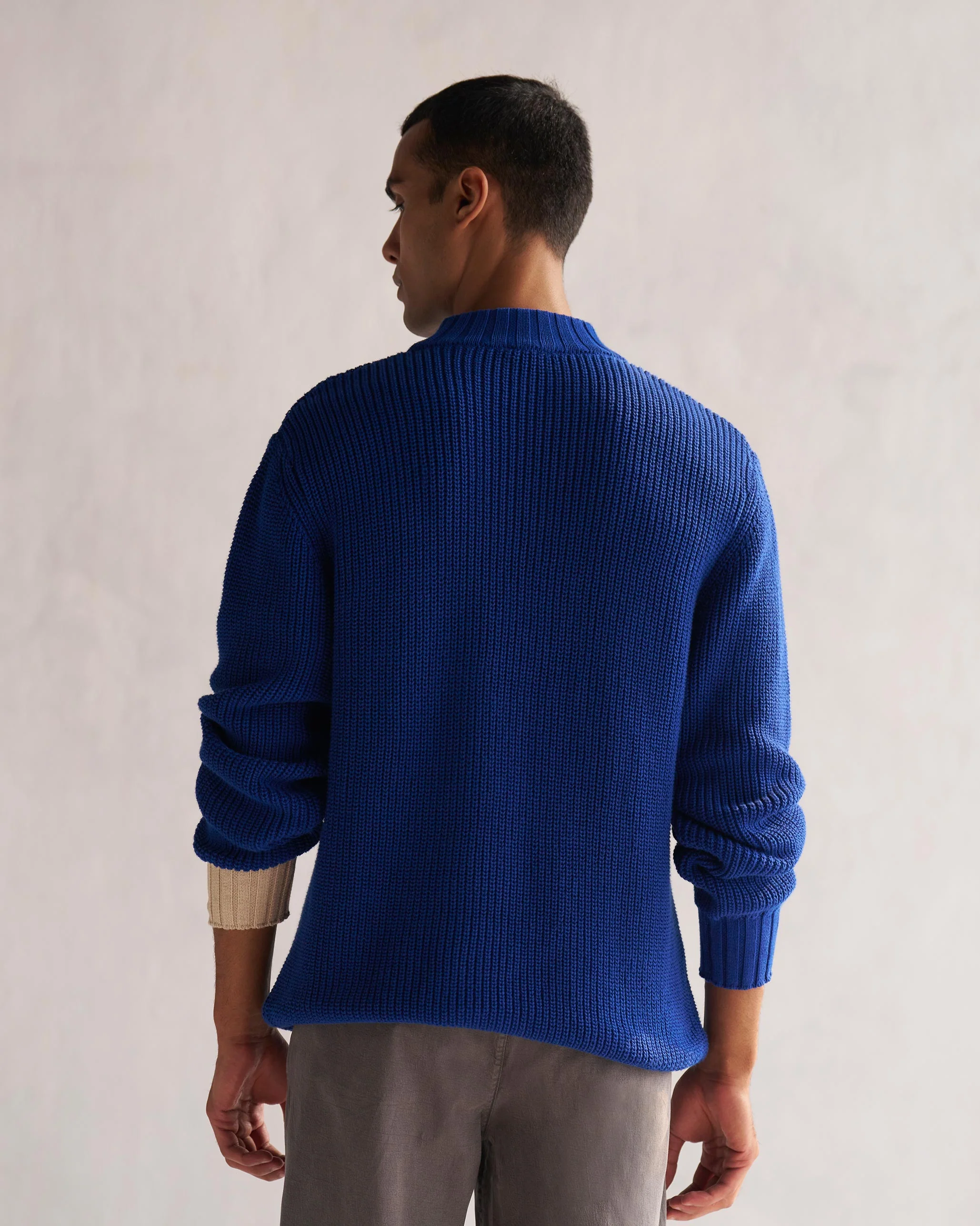 Coast Crew-Neck Sweater - Blue - Image 5