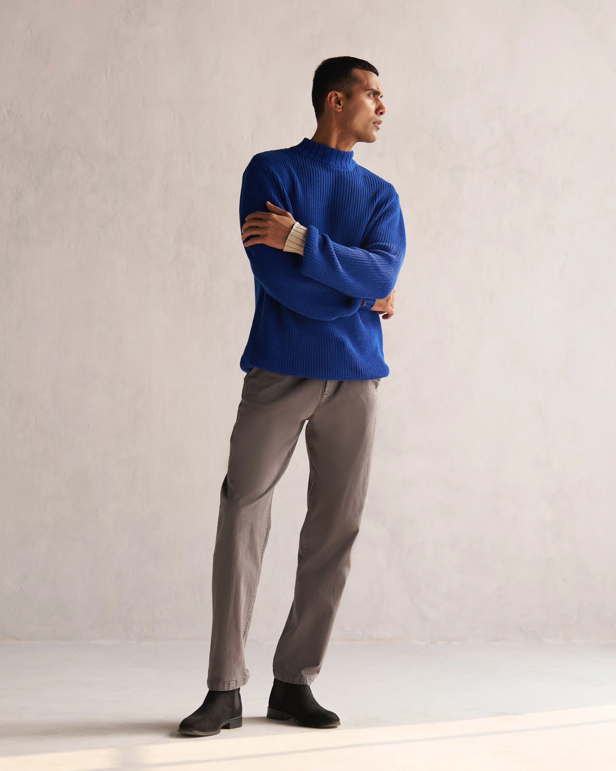 Coast Crew-Neck Sweater - Blue - Image 7