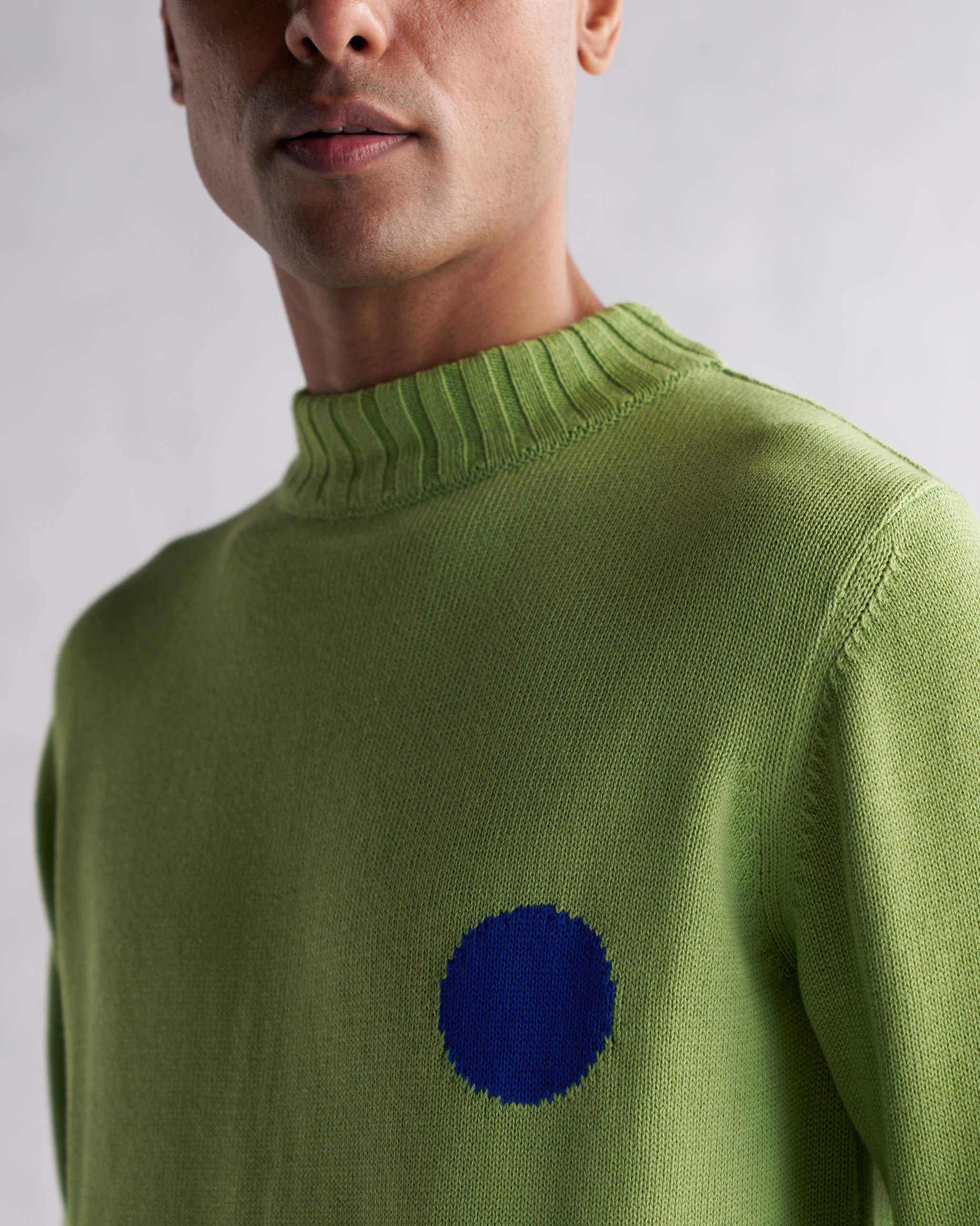 Coast Crew-Neck Sweater - Green - Image 2
