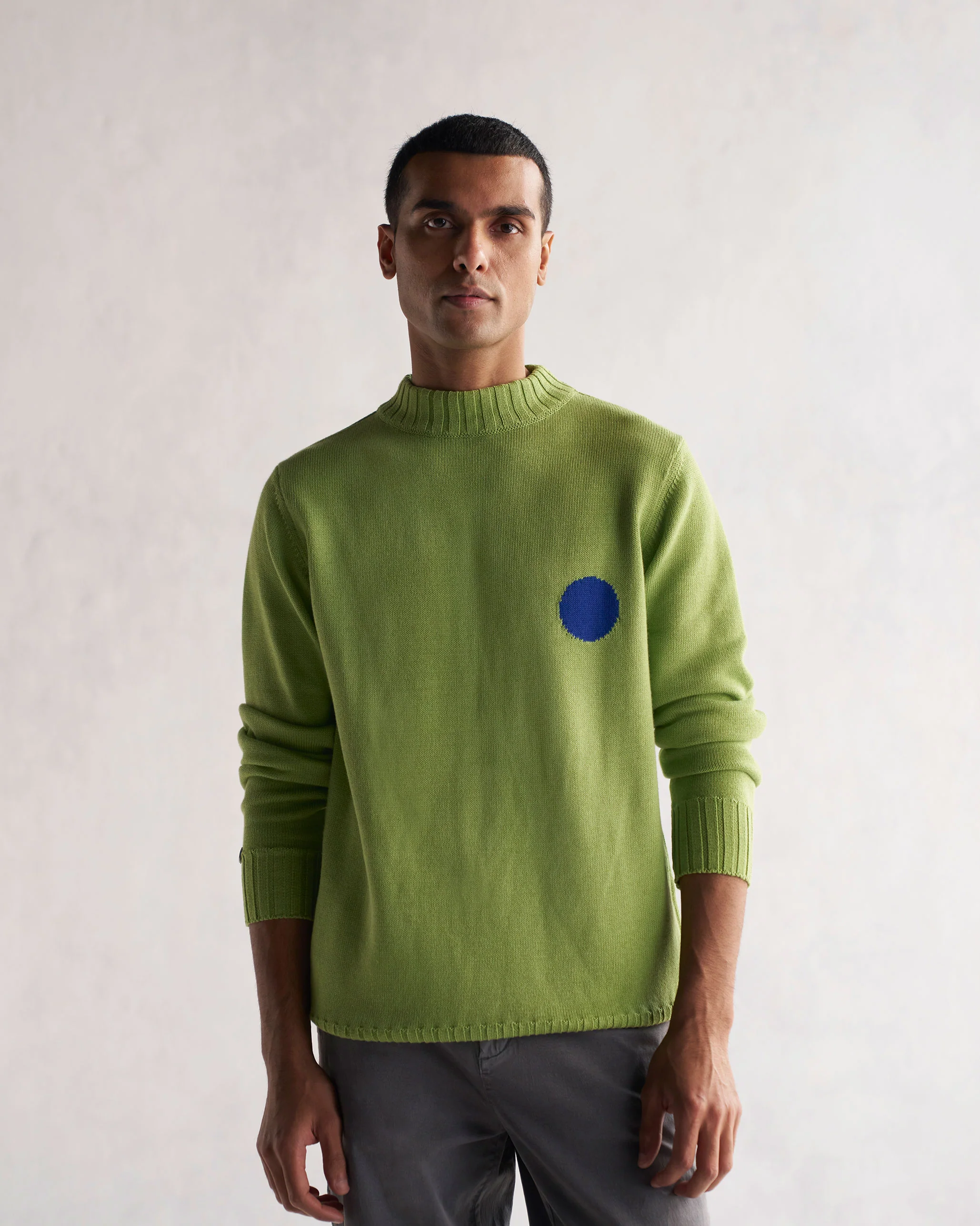 Coast Crew-Neck Sweater - Green - Image 4