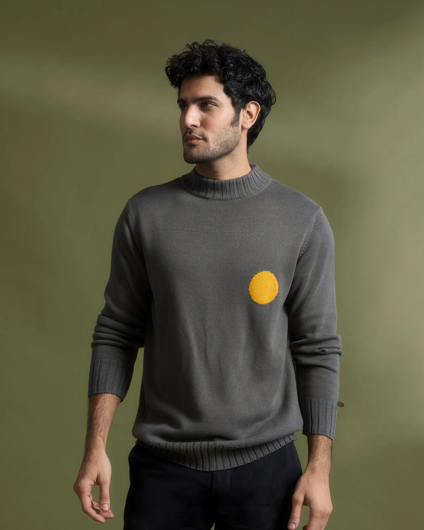 Coast Crew-Neck Sweater - Grey