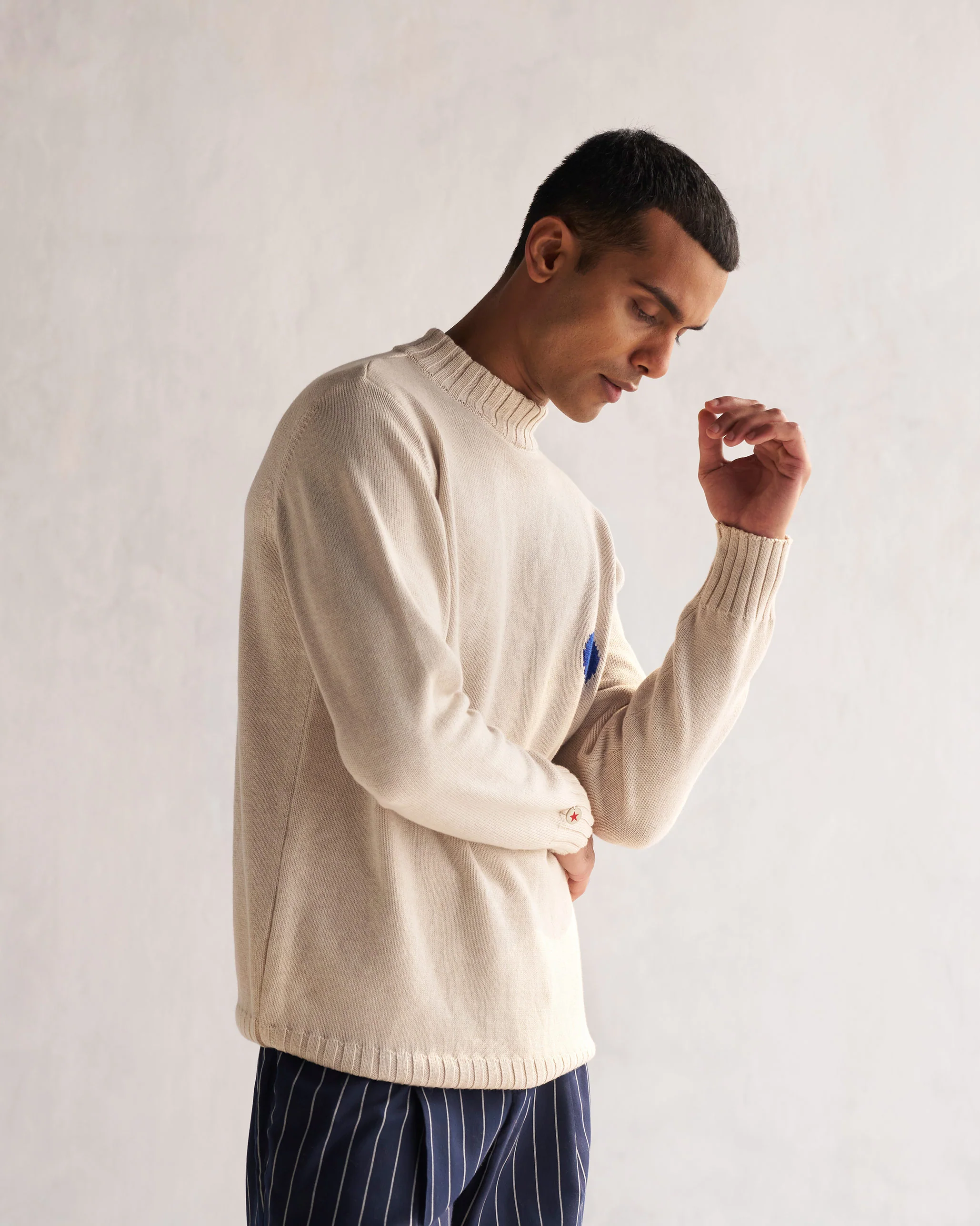 Coast Crew-Neck Sweater - Oatmeal - Image 5