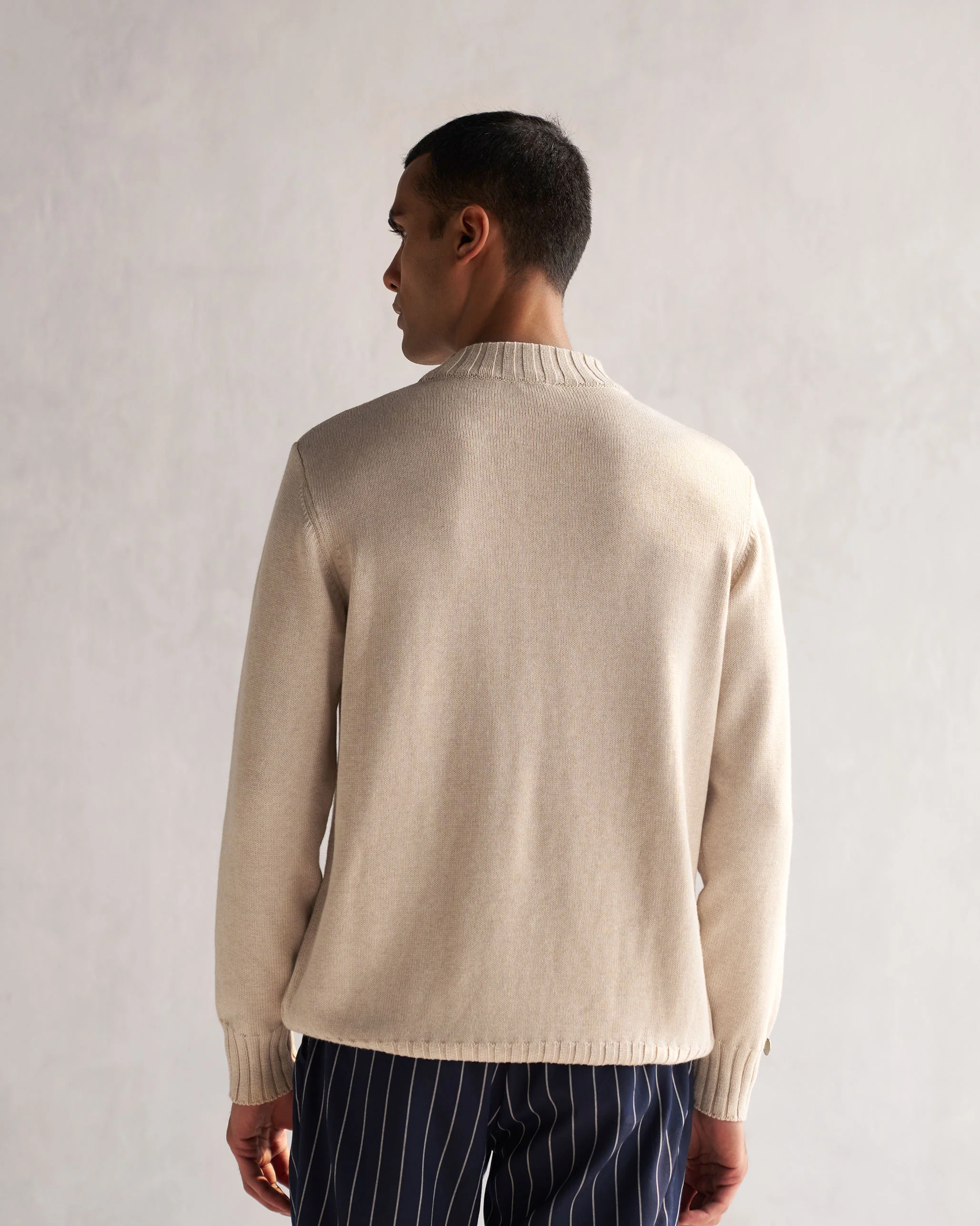 Coast Crew-Neck Sweater - Oatmeal - Image 6
