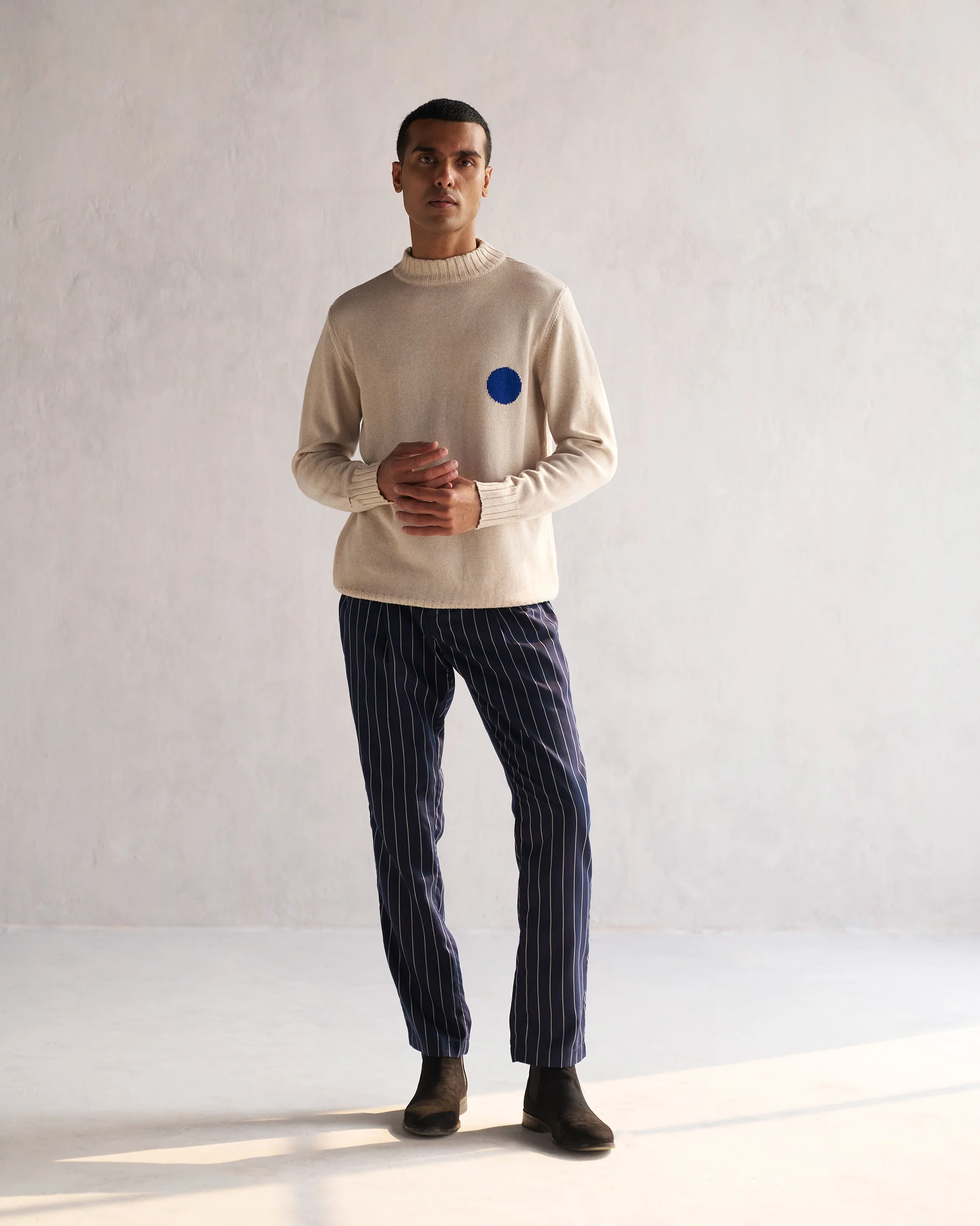 Coast Crew-Neck Sweater - Oatmeal - Image 7