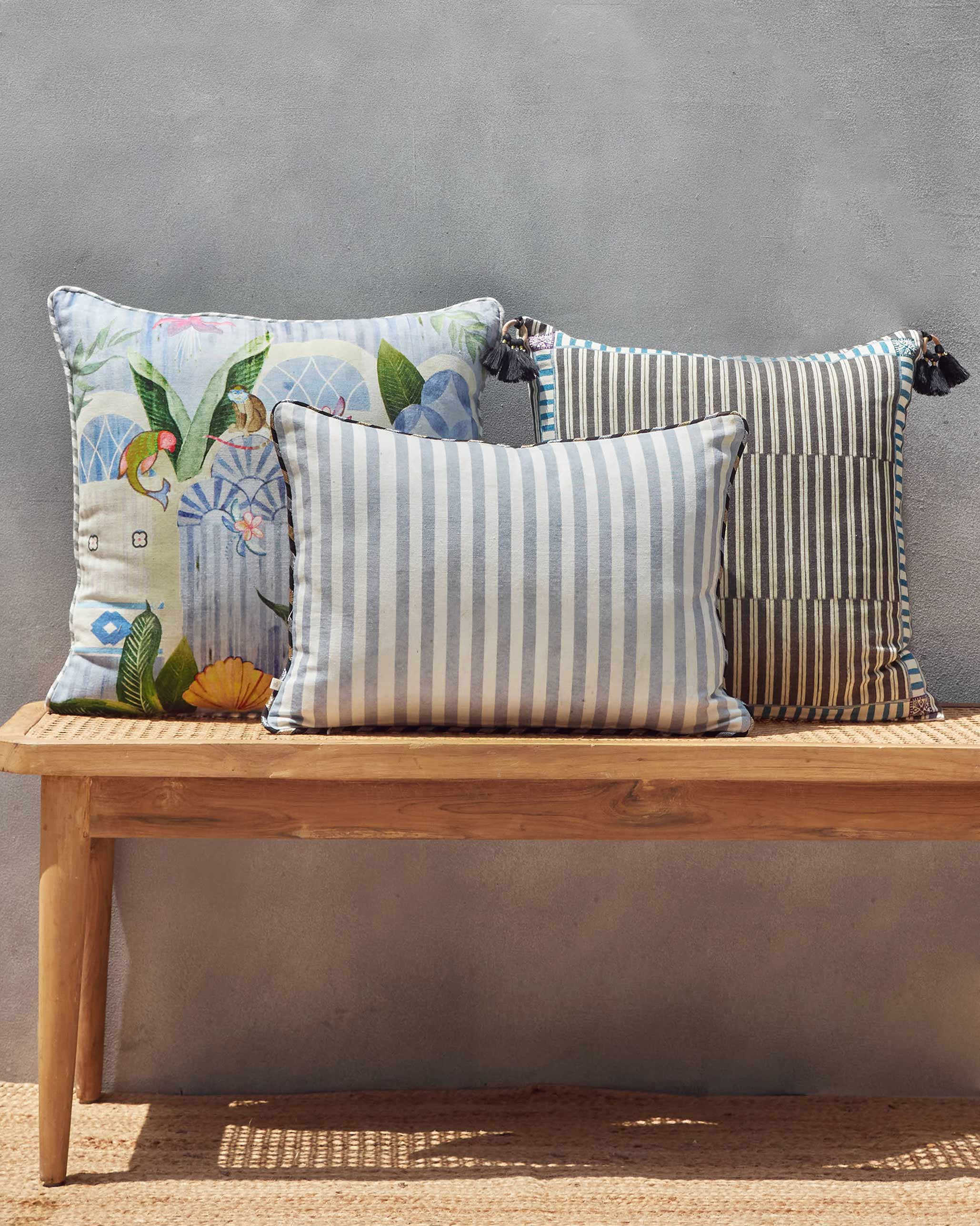 Coastal Evening Cushion Cover - Blue - Image 4