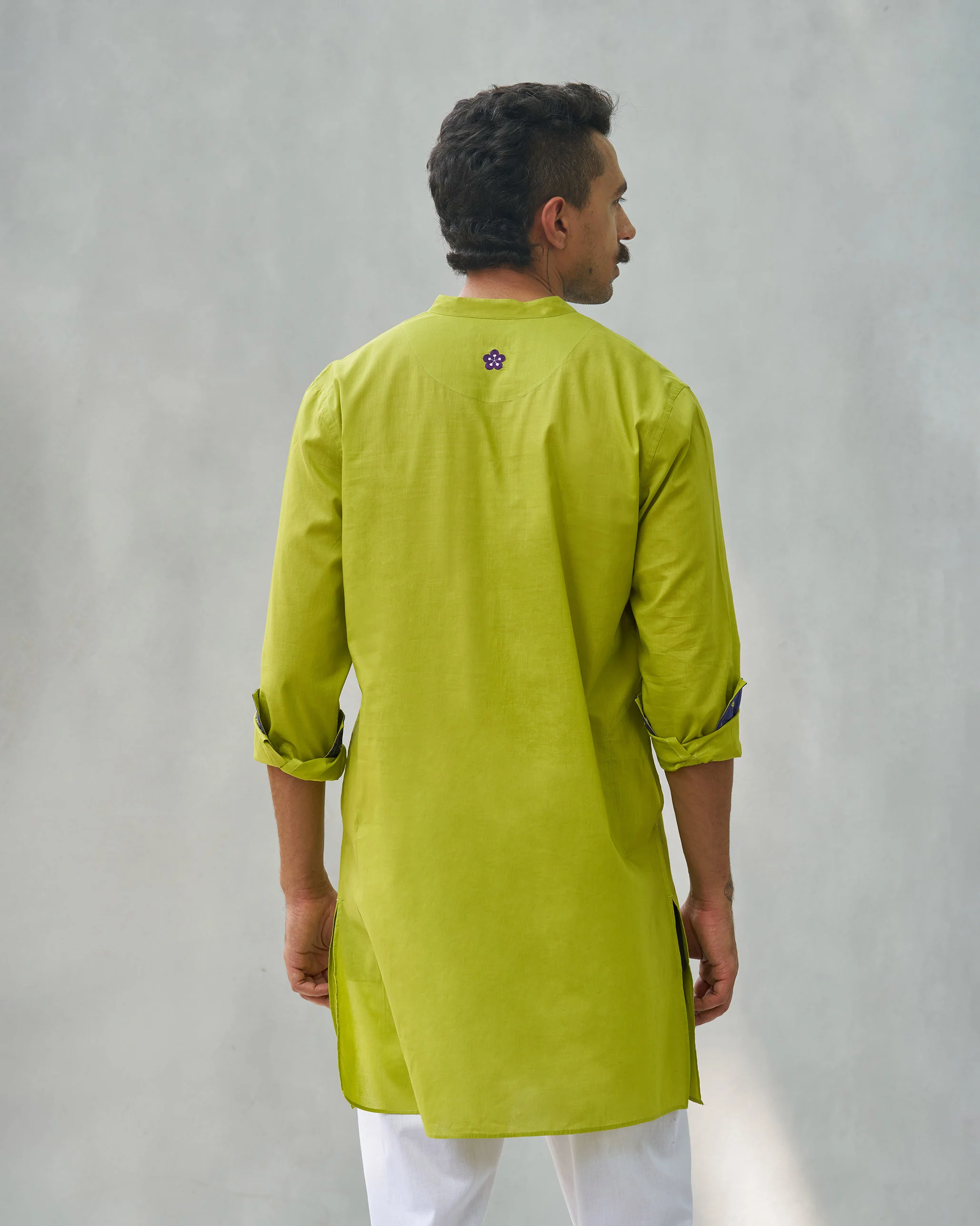 Coastal Kurta - Lime - Image 3