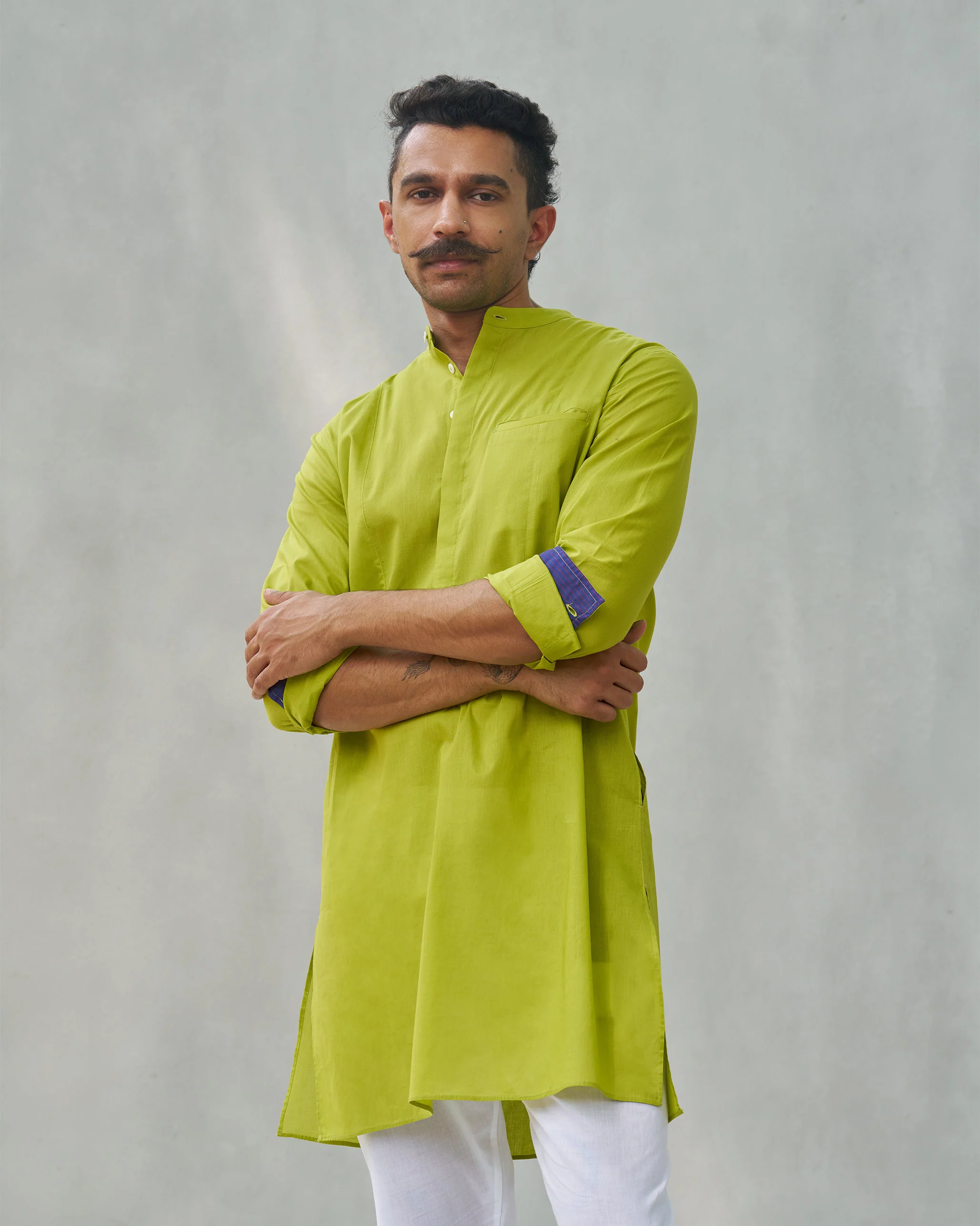 Coastal Kurta - Lime - Image 4
