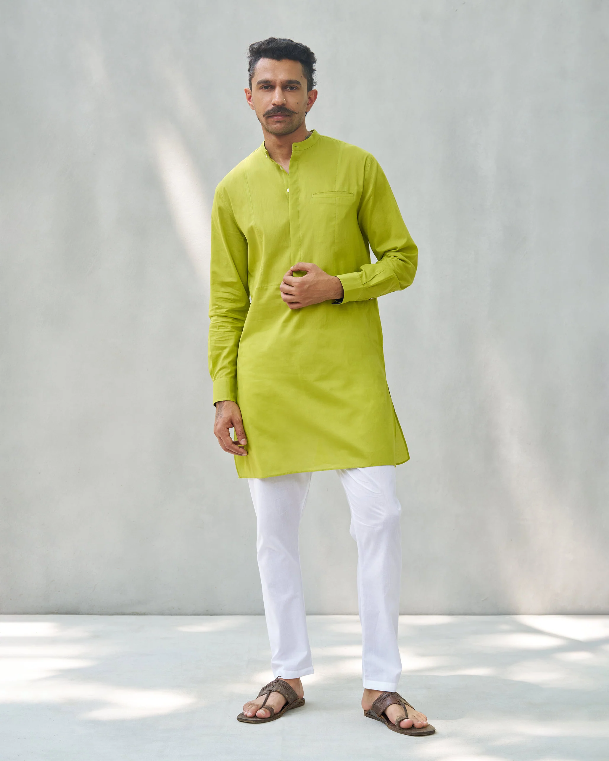 Coastal Kurta - Lime - Image 5