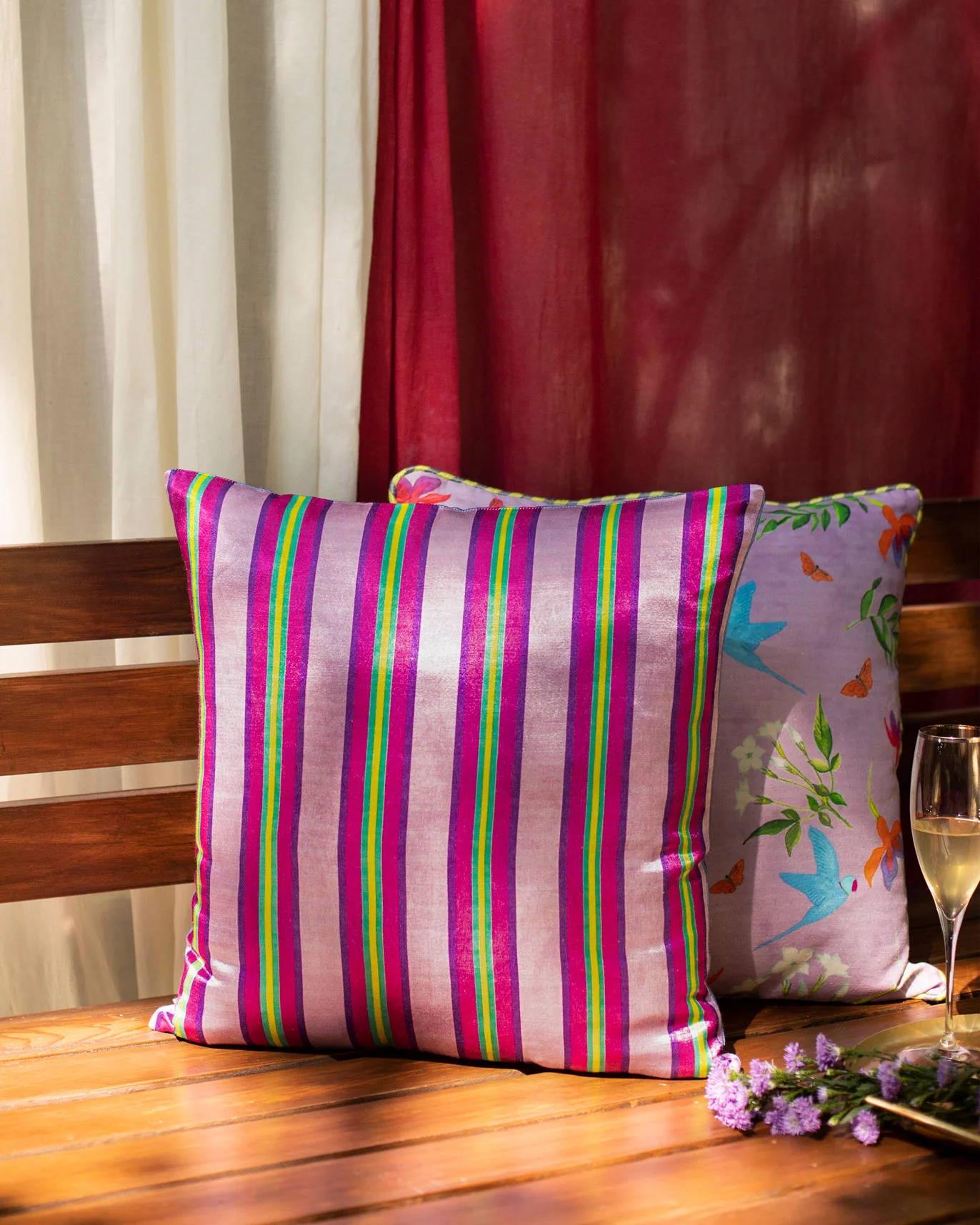 Coastal Stripe Cushion Cover - Image 3