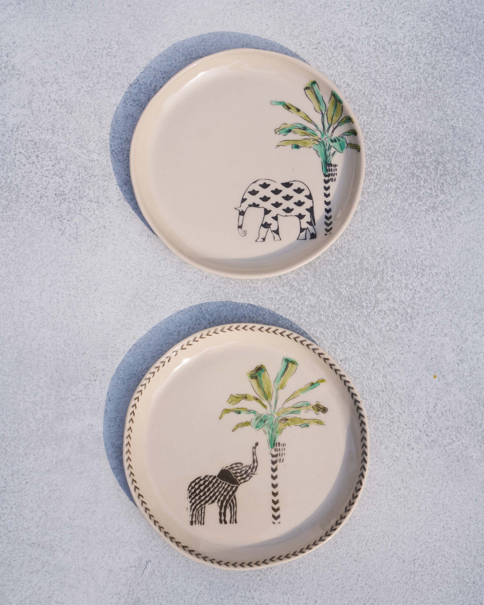 Coastal Tea Plates (Set of 2) - Ivory - Image 2