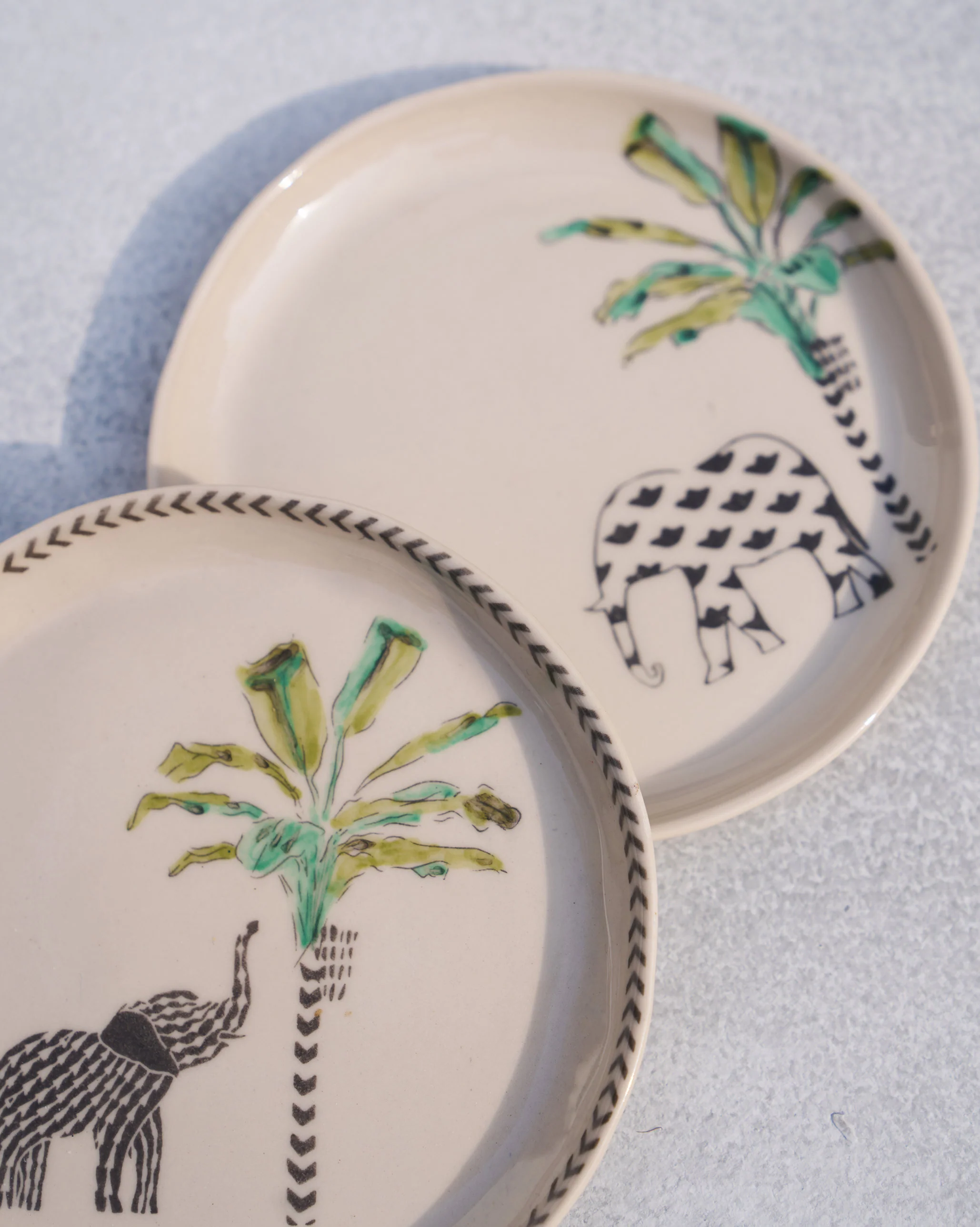 Coastal Tea Plates (Set of 2) - Ivory - Image 3