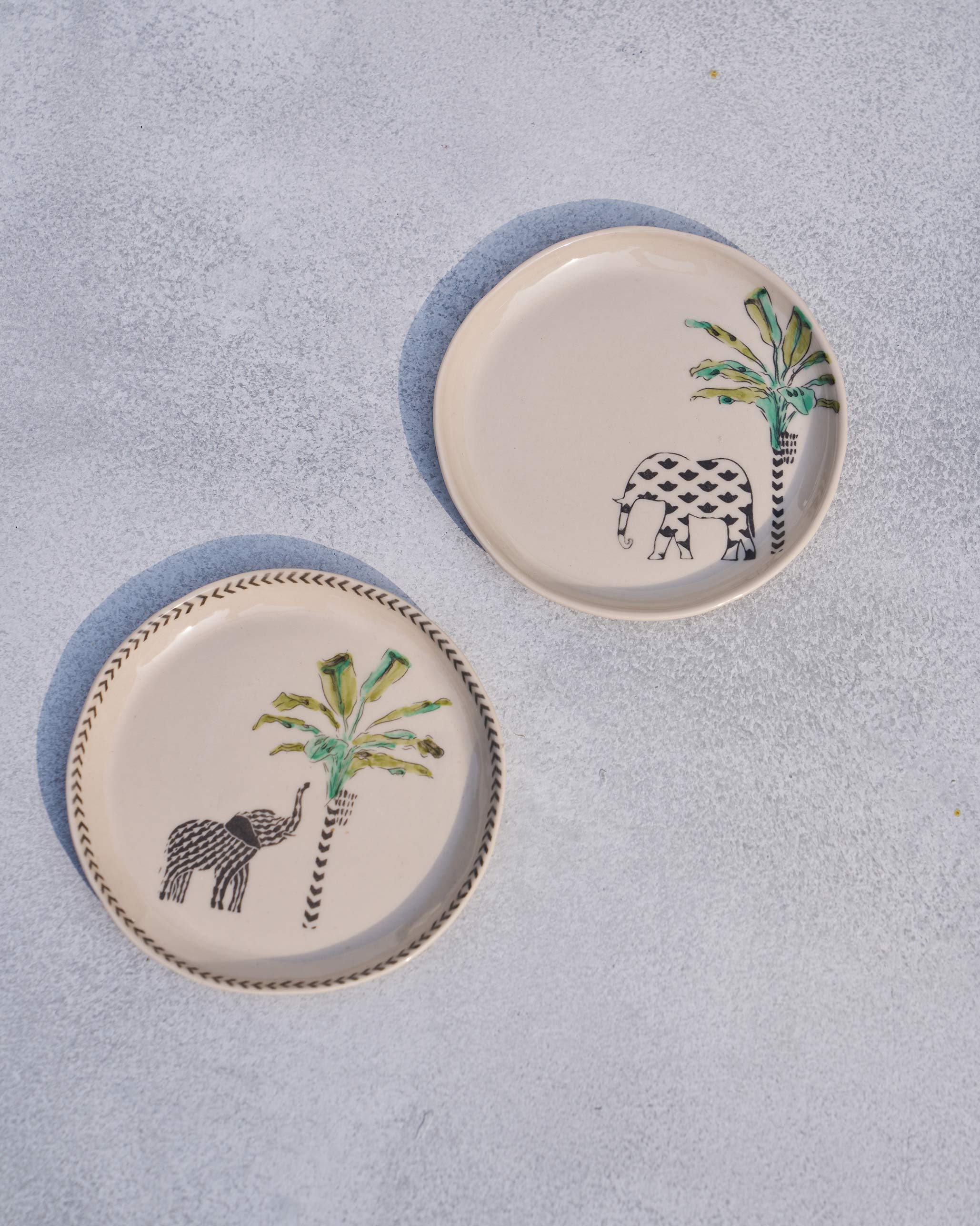 Coastal Tea Plates (Set of 2) - Ivory - Image 4