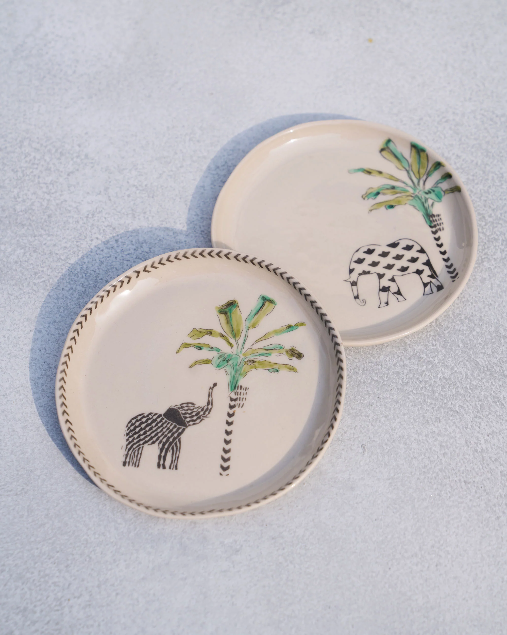 Coastal Tea Plates (Set of 2) - Ivory - Image 5
