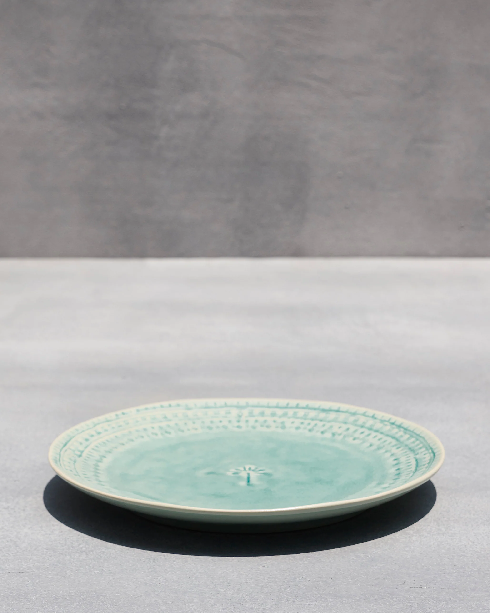 Coco Palm Dinner Plate - Aqua - Image 6