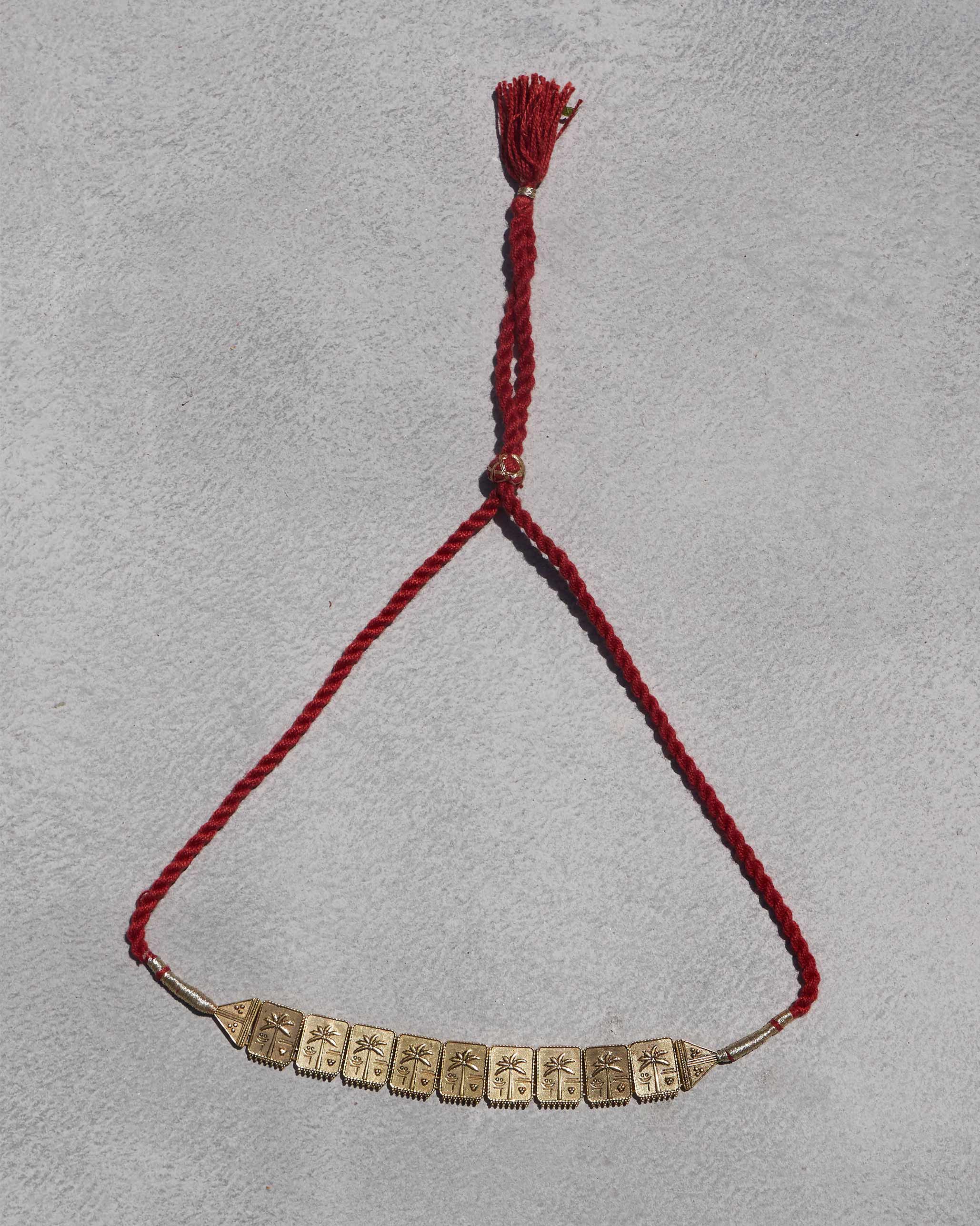 Coco Palm Necklace - Antique Gold - Image 2