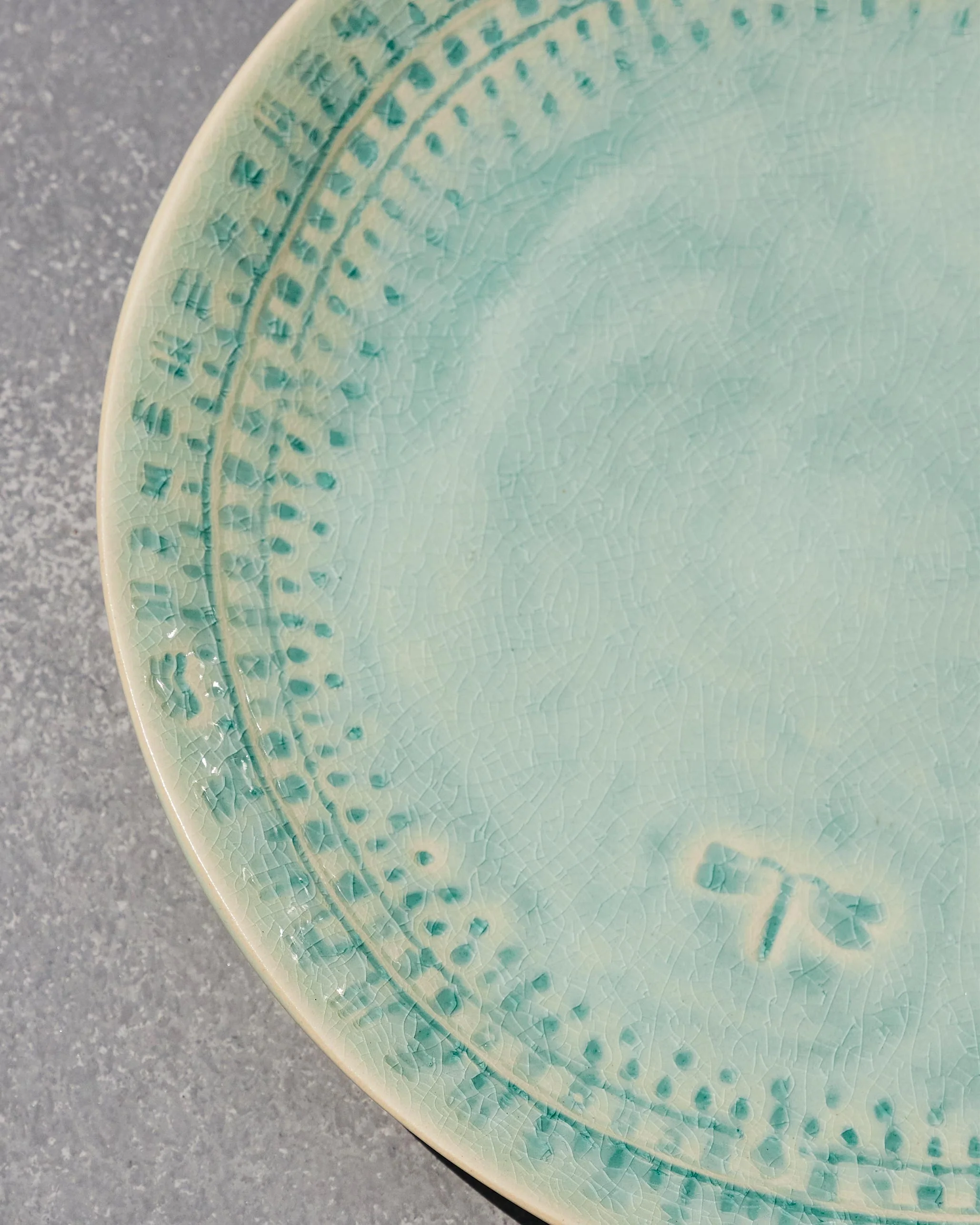 Coco Palm Quarter Plate - Aqua - Image 5