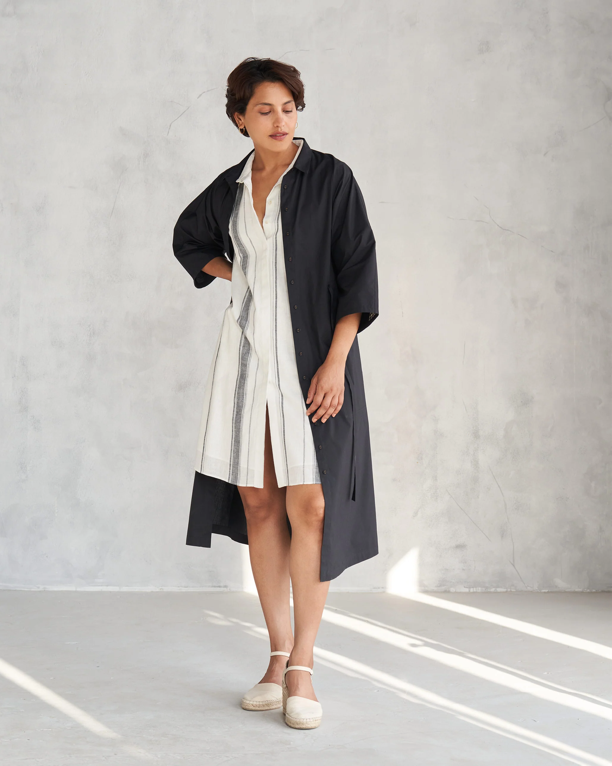 Collared Dress - Ivory - Image 10