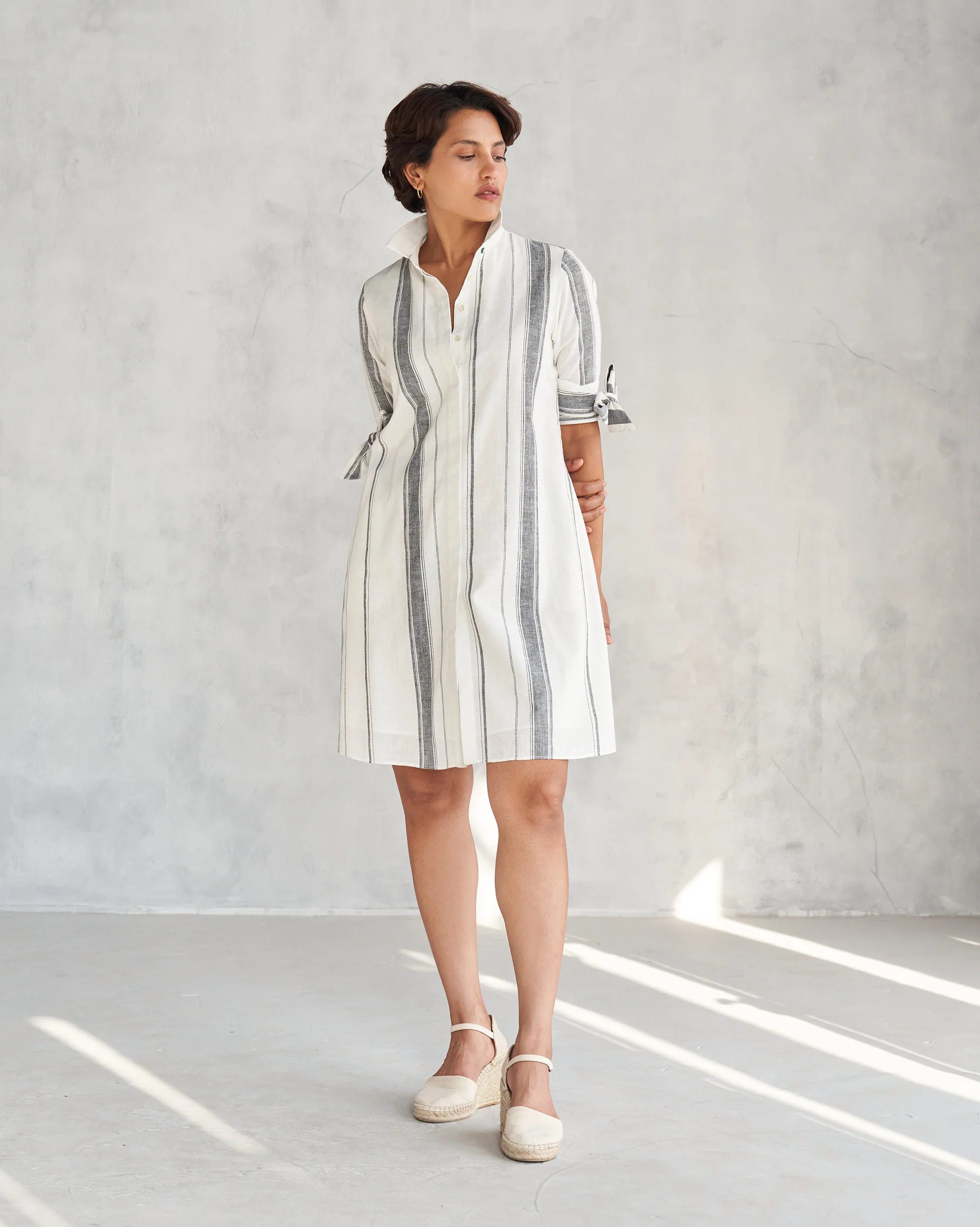 Collared Dress - Ivory - Image 6