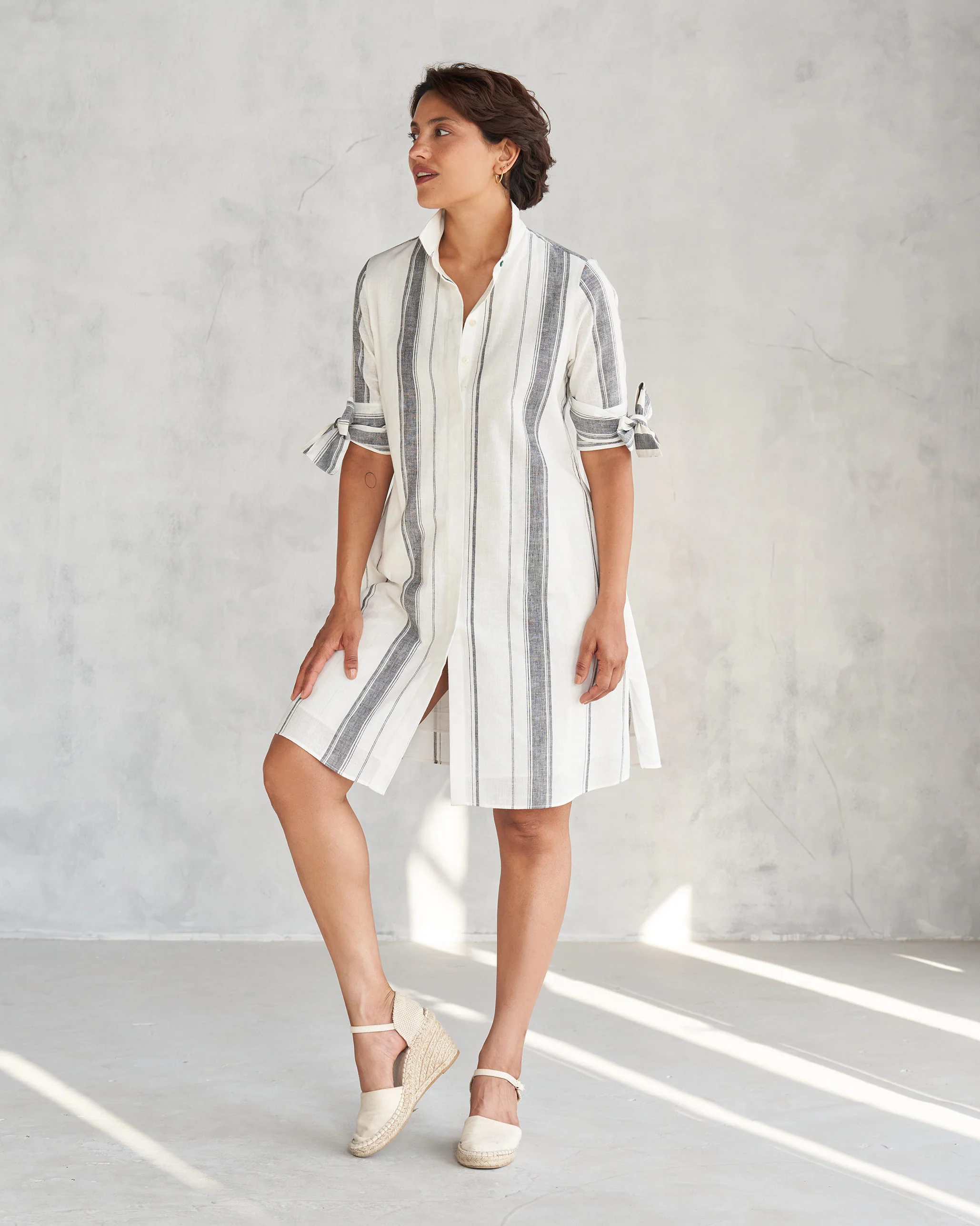 Collared Dress - Ivory - Image 9