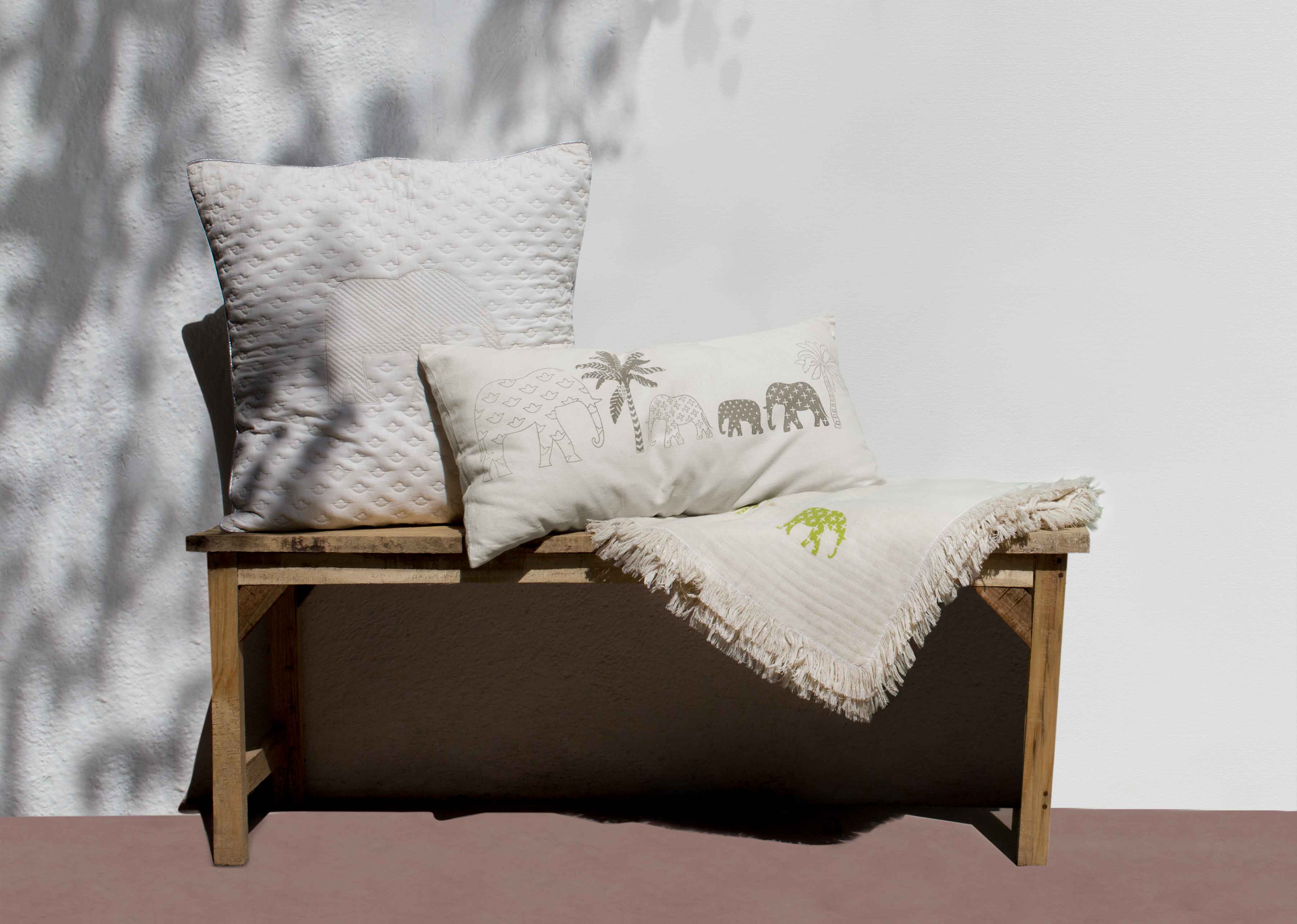 Ele Palm Lumbar Cushion Cover - Image 3