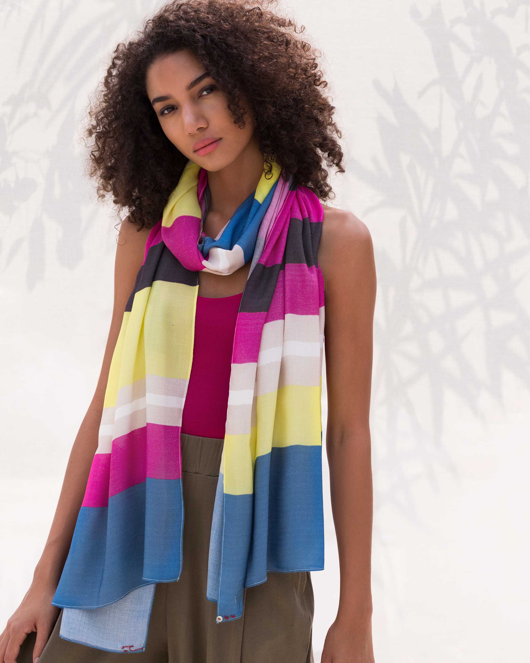 Colour Block Scarf - Image 2