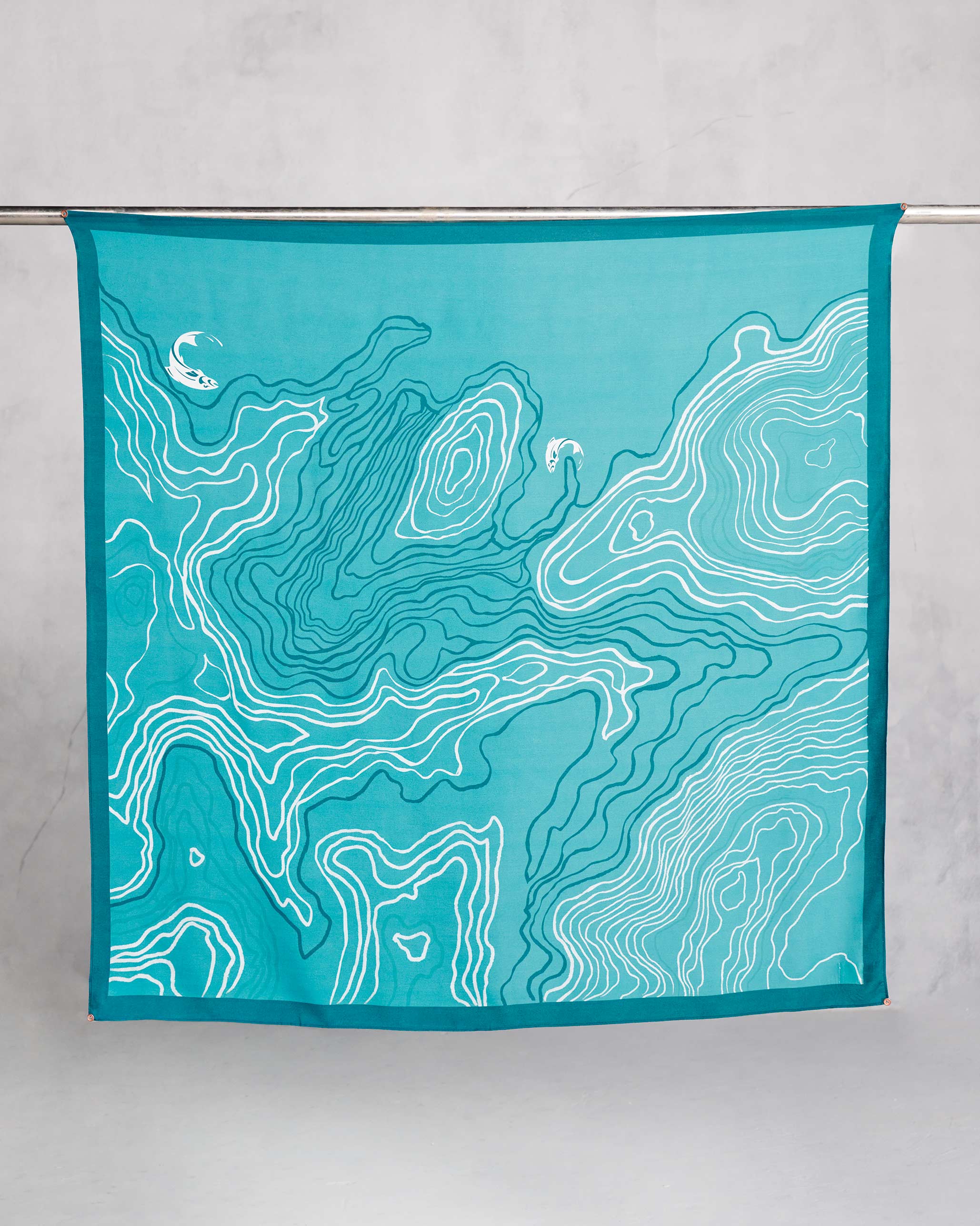 Contour Scarf - Teal TSSxNB - Image 3
