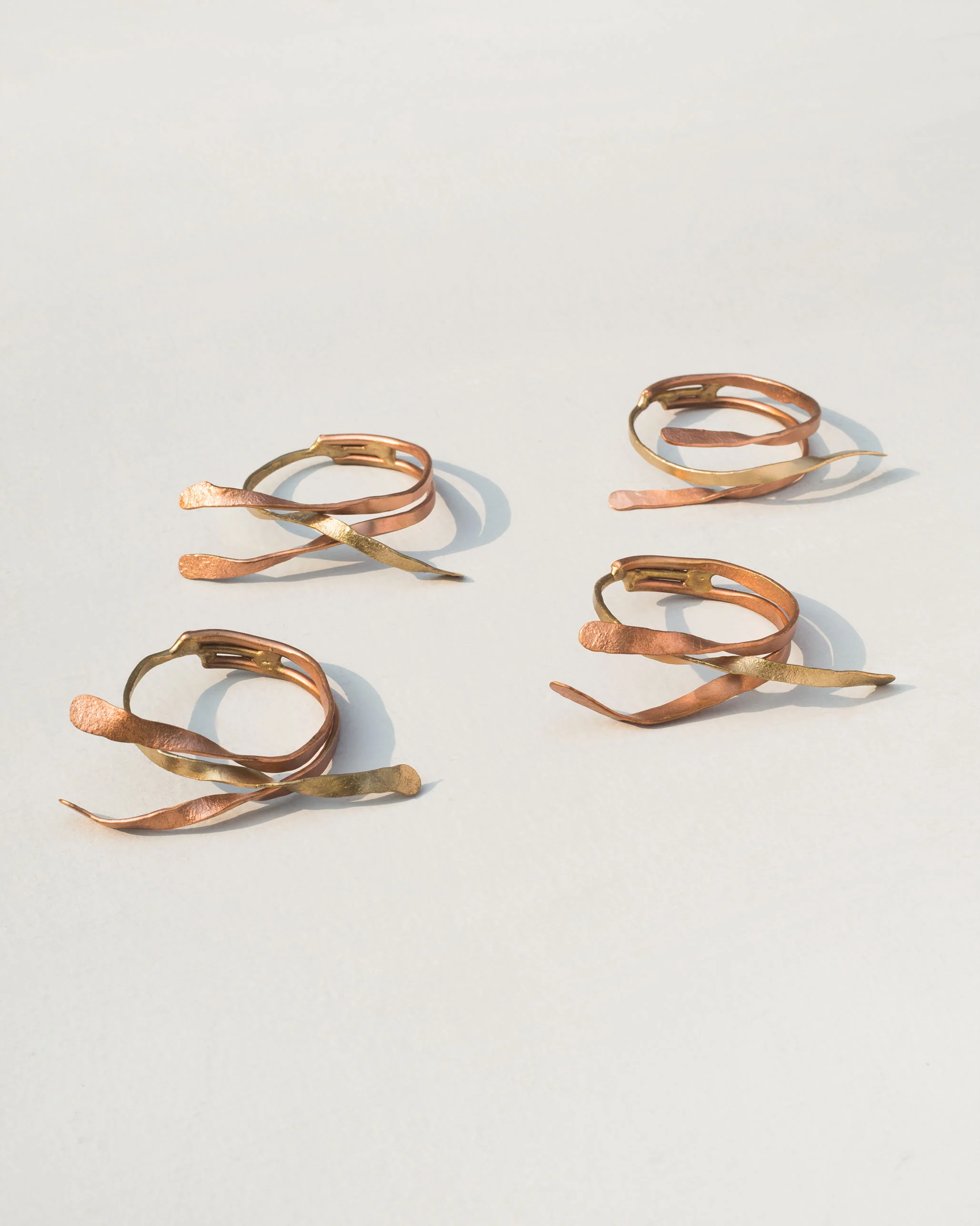 Copper & Brass Napkin Rings (Set of 4) - Image 2