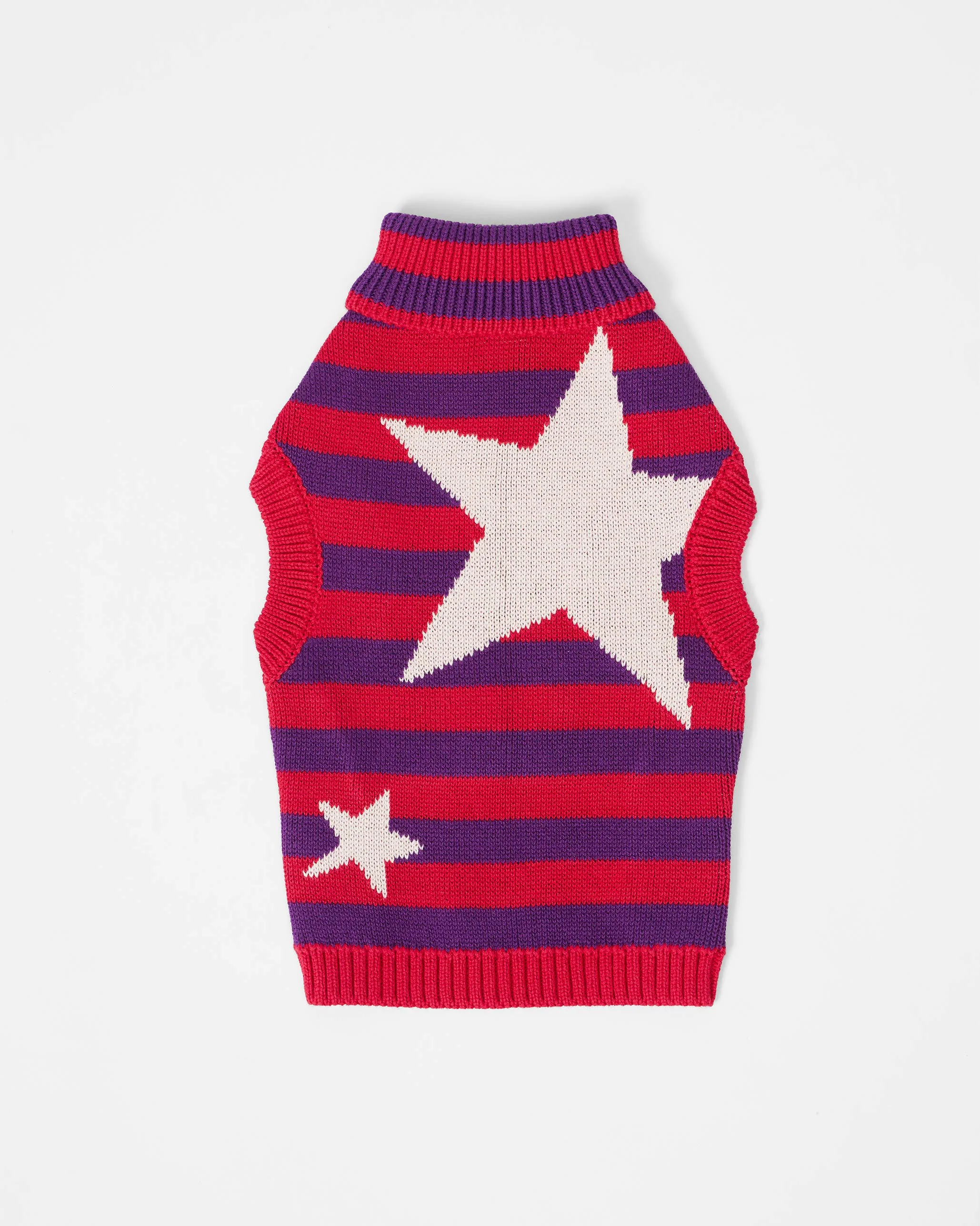 Cosmic Canine Dog Sweater - Red and purple - Image 2