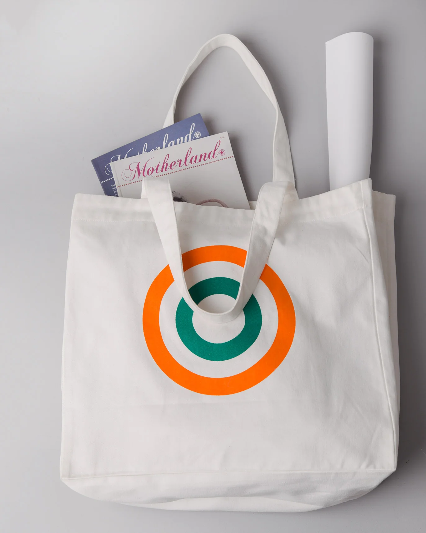 Cotton Circular Tote Bag - Image 2