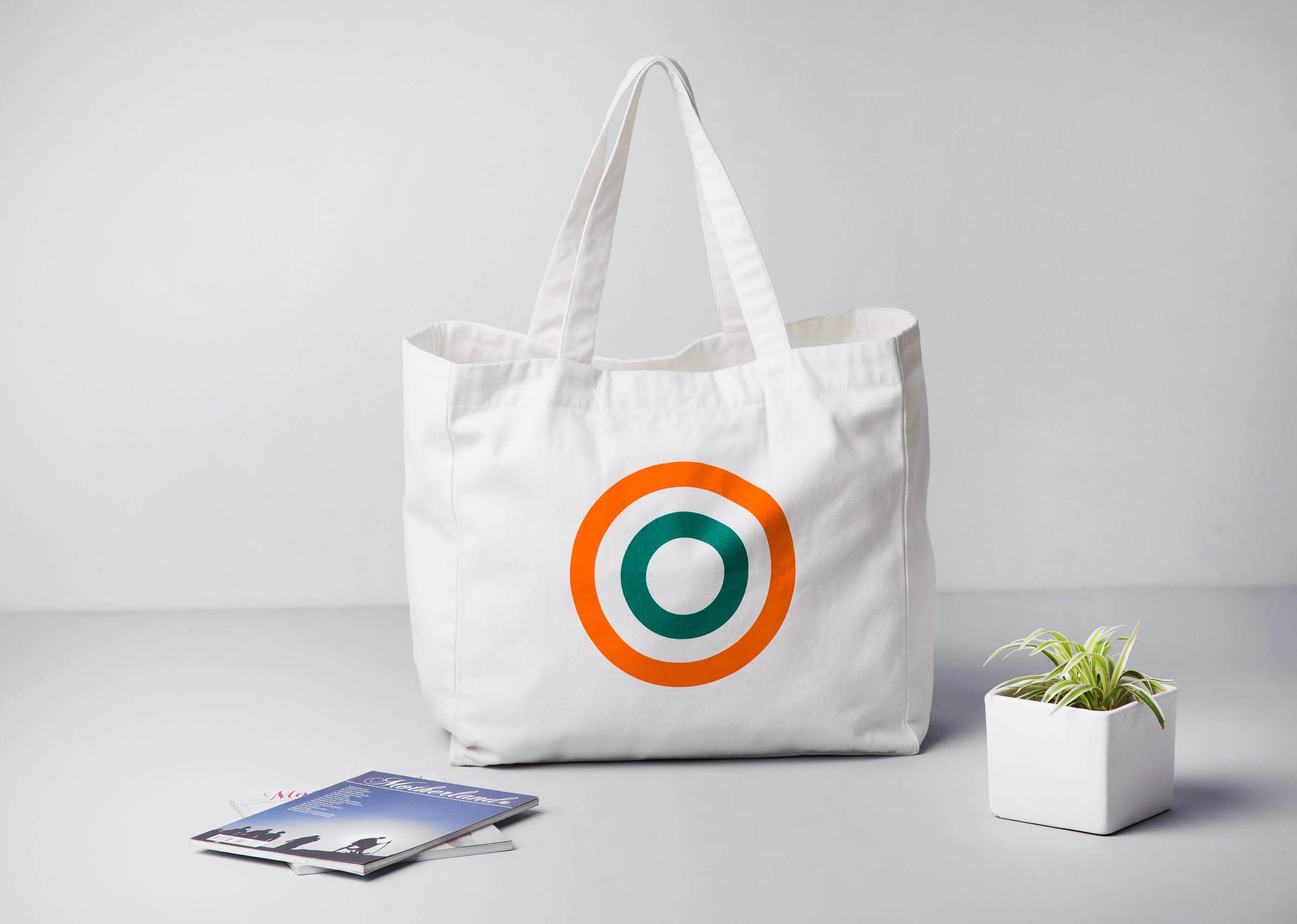 Cotton Circular Tote Bag - Image 3