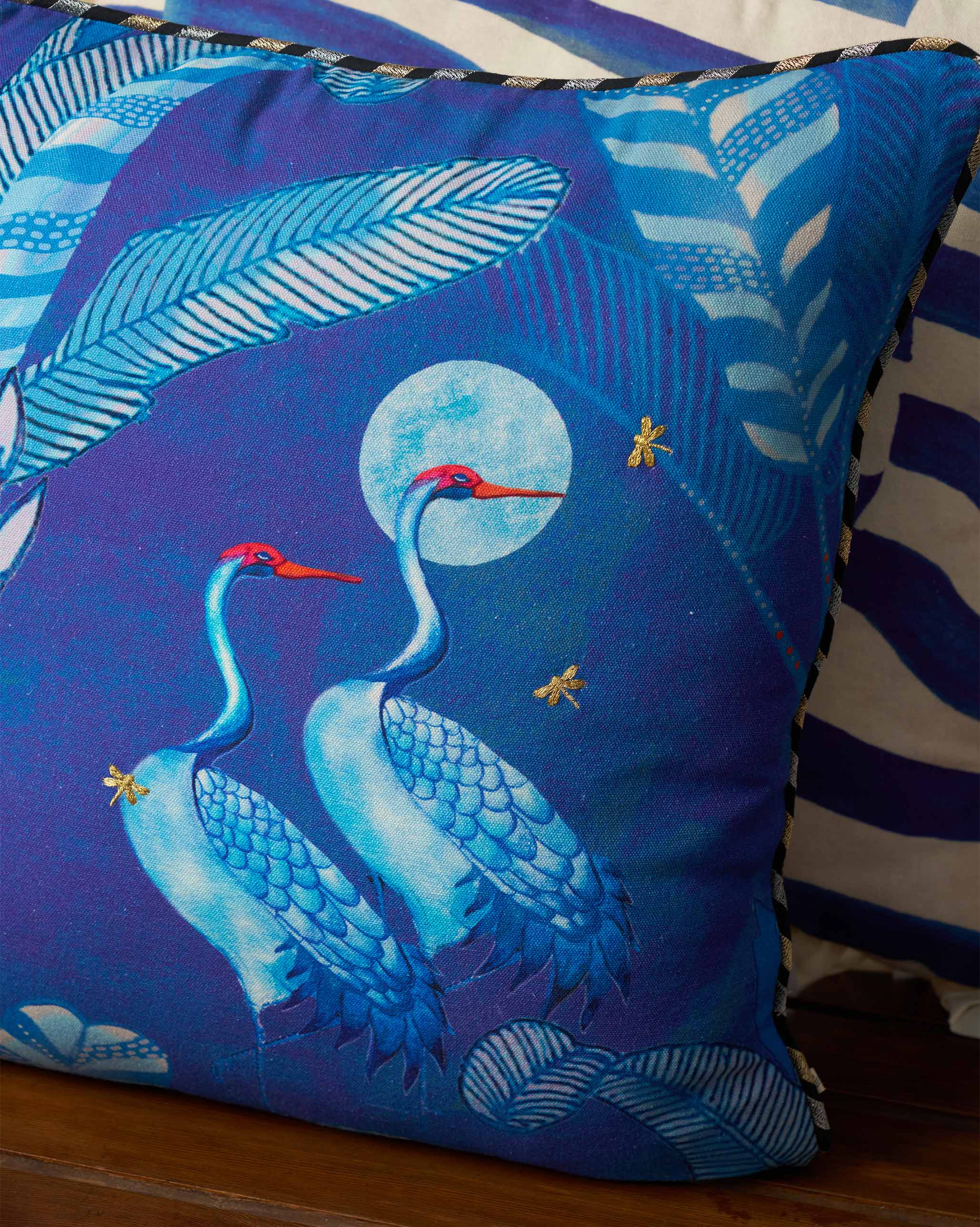Crane Song Cushion Cover - Image 2