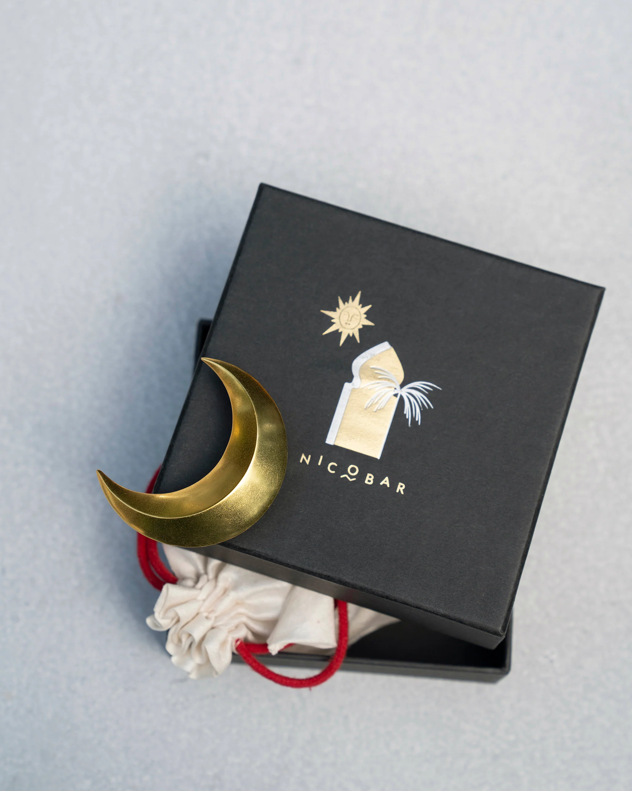 Crescent Ear Cuff - Gold - Image 2