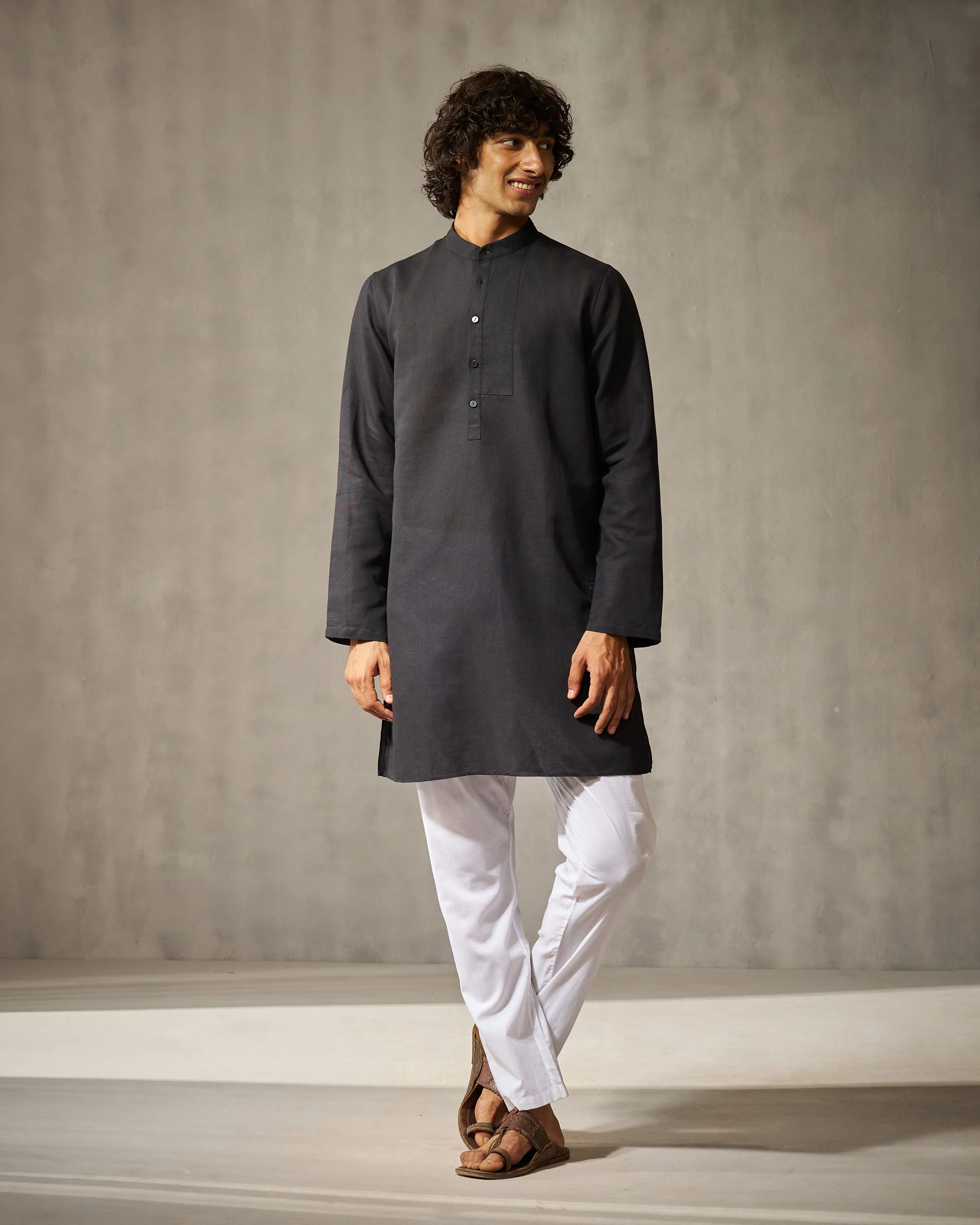 Crescent Kurta - Black - Image 5