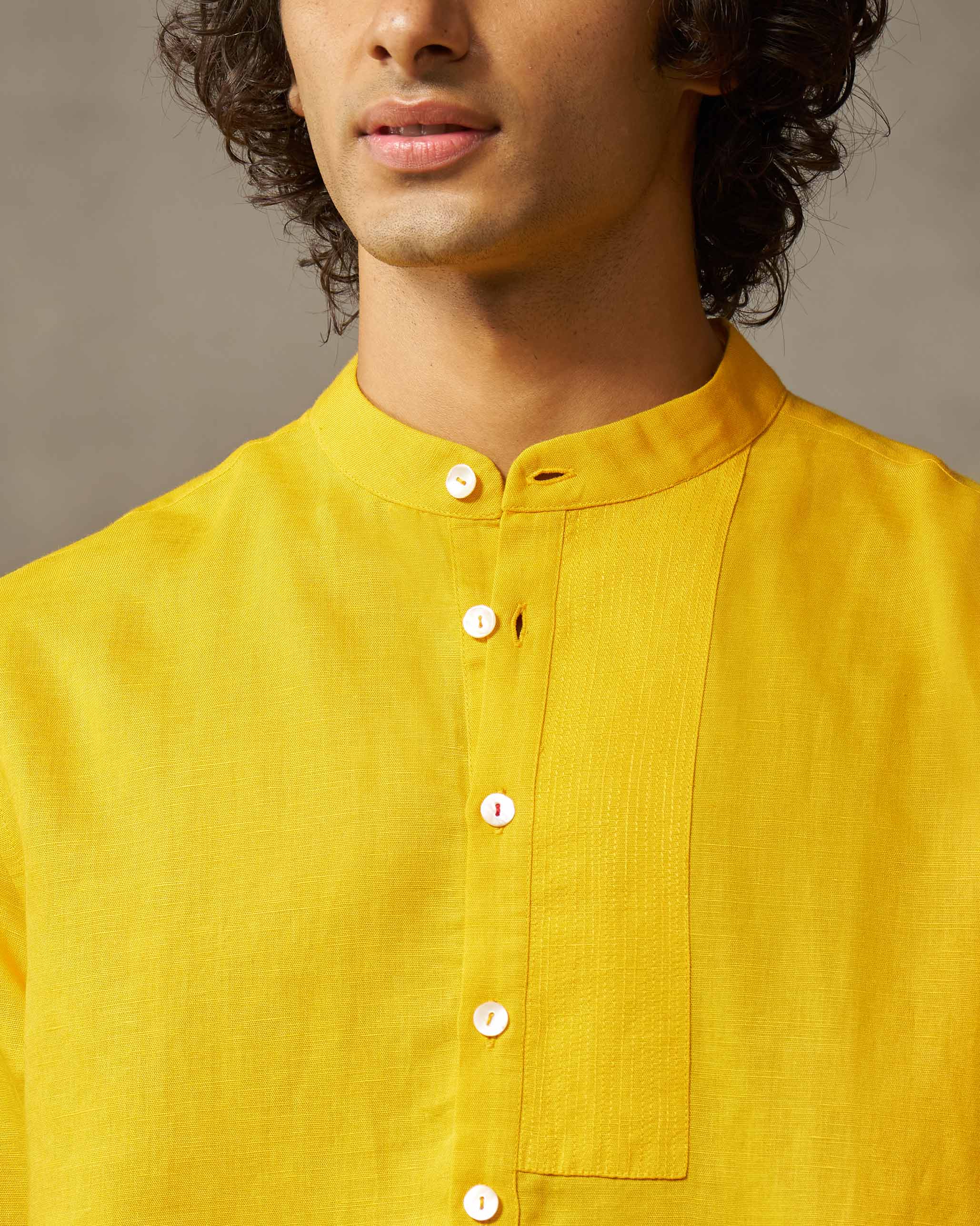 Crescent Kurta - Ochre - Image 3